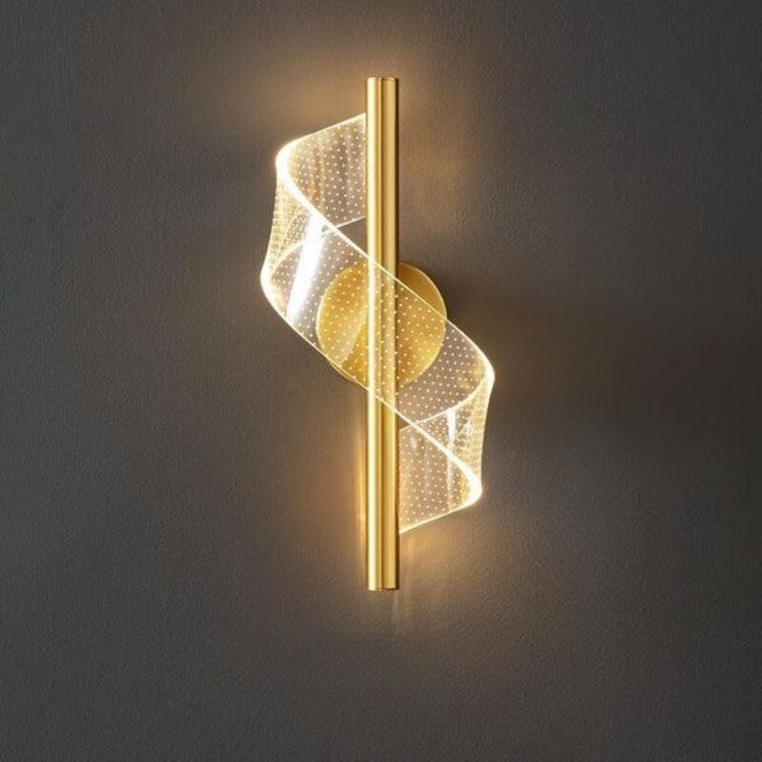 Glass Candelabra Wall Light - Luxe Vertical Glow with Sculpted Elegance