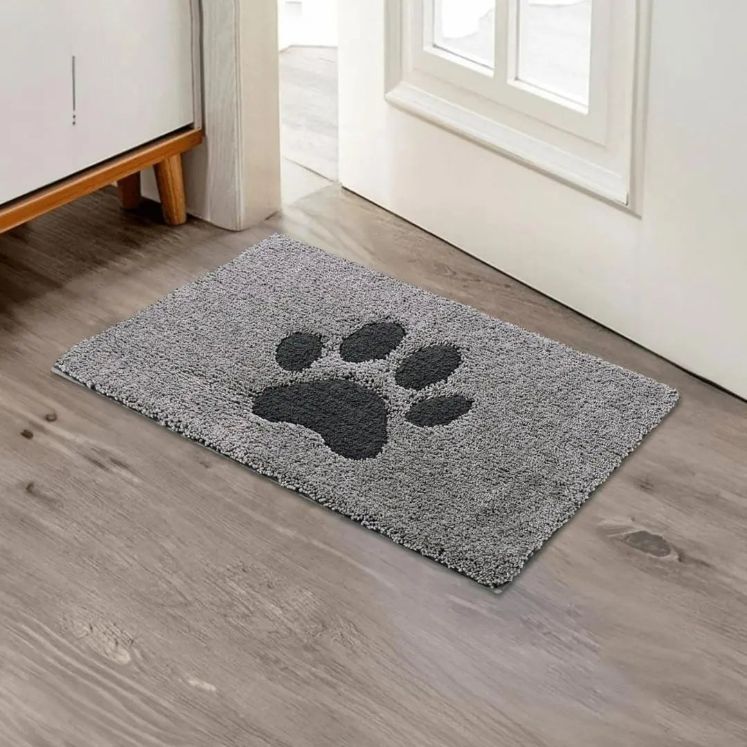 PawHarbor PlushGuard Dirt Trapper Mat - Super-Absorbent Rug for Muddy Paws