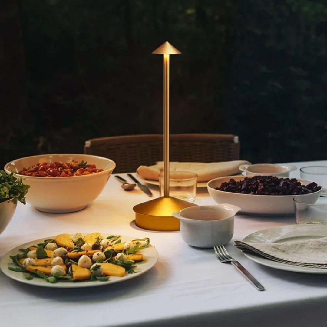 Shanghai Table Lamp - Sleek Nordic Rechargeable LED Lamp with Touch Control