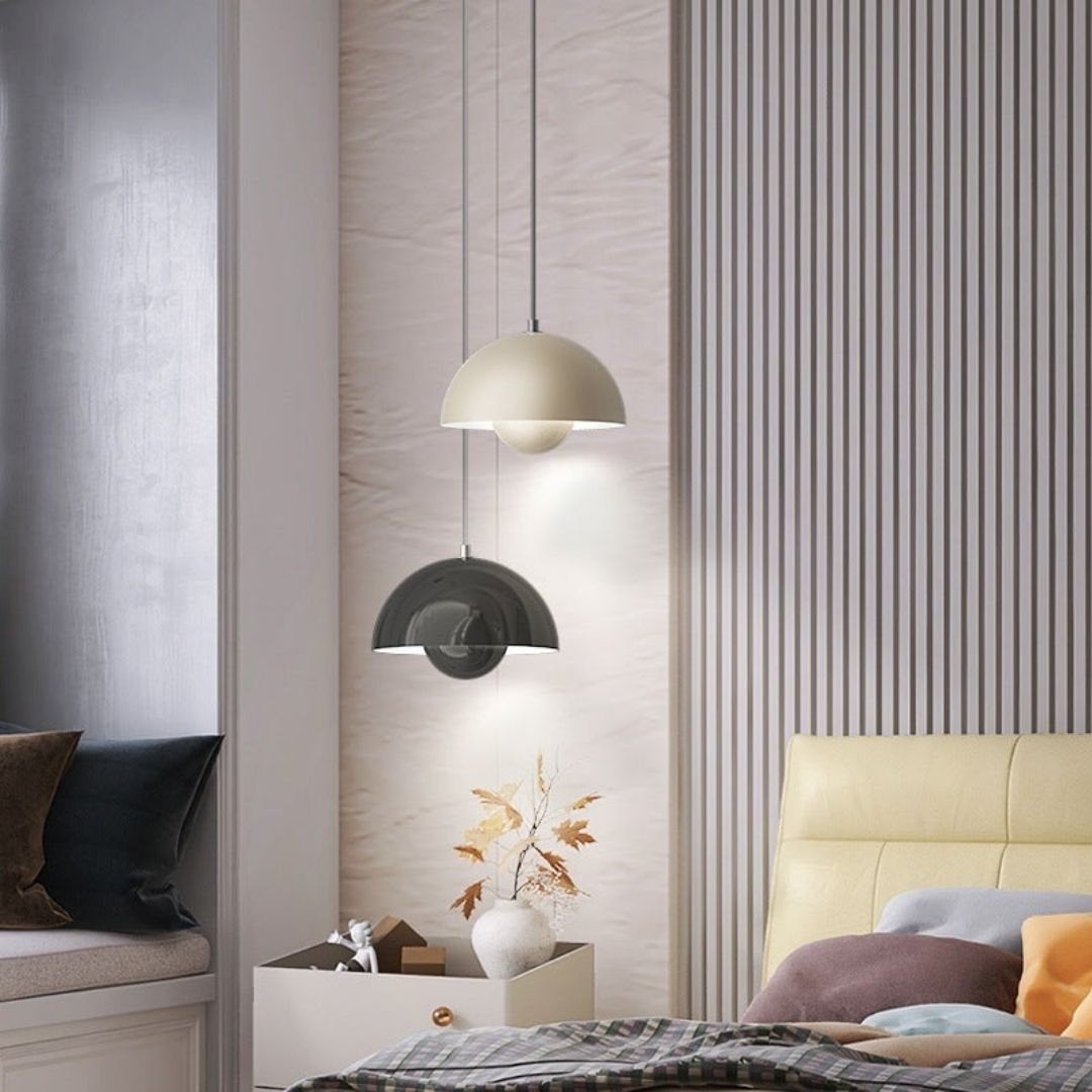 AuroraGlo LED Pendant Lamp - Modern Flower-Pot Style Hanging Light for Cozy Interiors