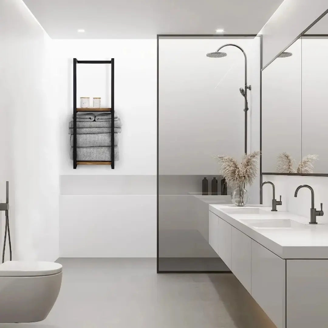 Modern Bathroom Storage Rack with 2 Layer Design