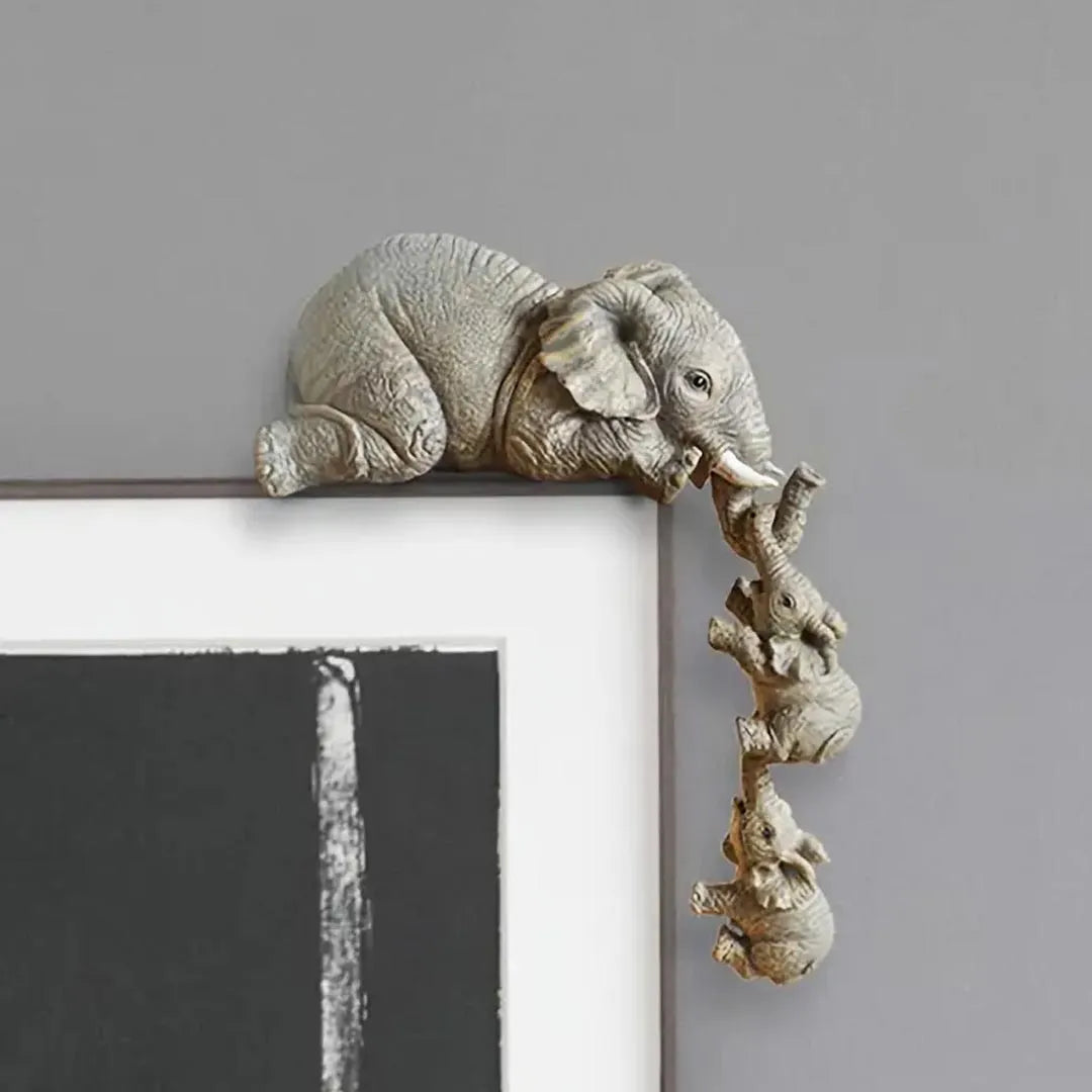 3 Pcs/Set Resin Adorable Elephant Hanging Decor