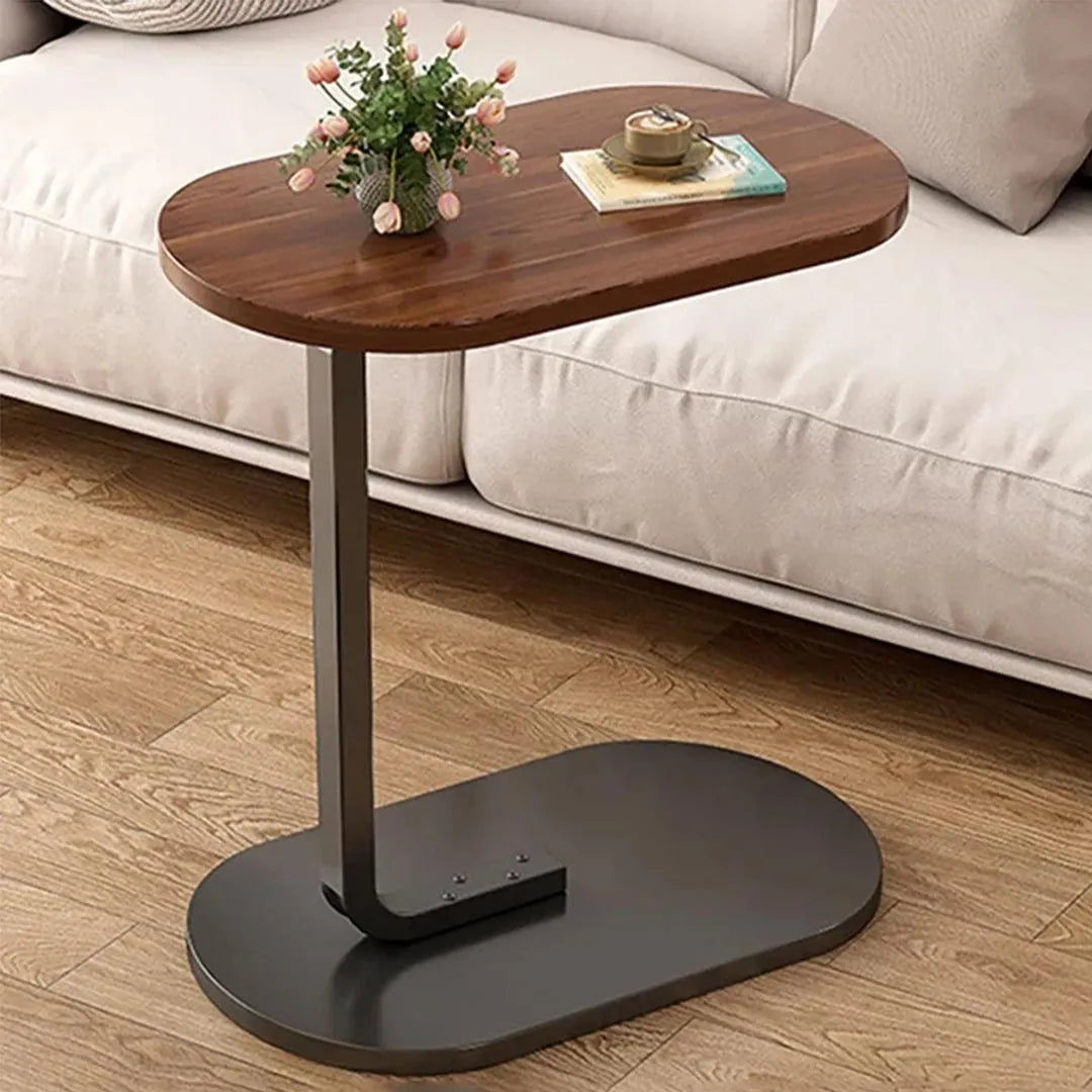 Modern Small Sofa Side Table - Compact Wooden End Table for Home