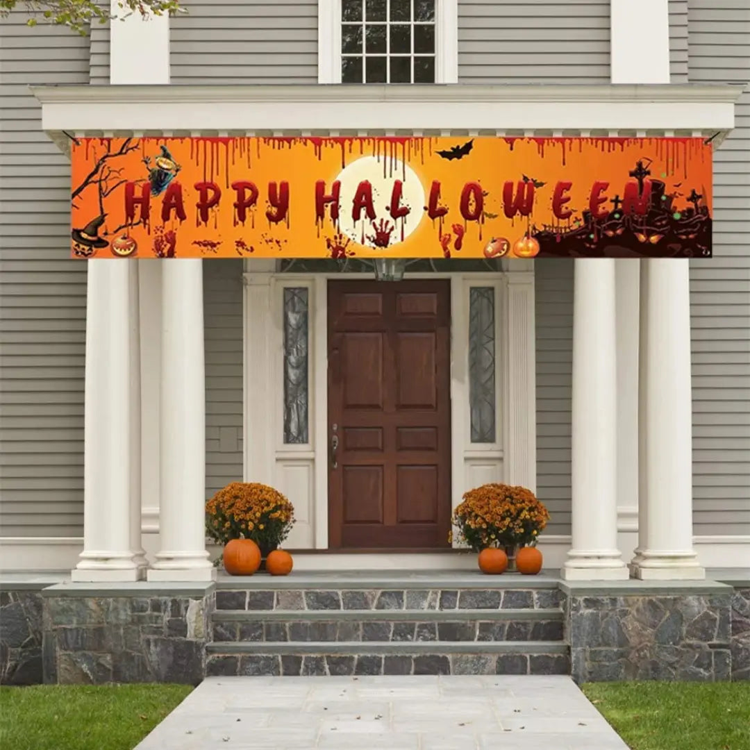 Happy Halloween Banner 250 cm Long Hanging Decoration