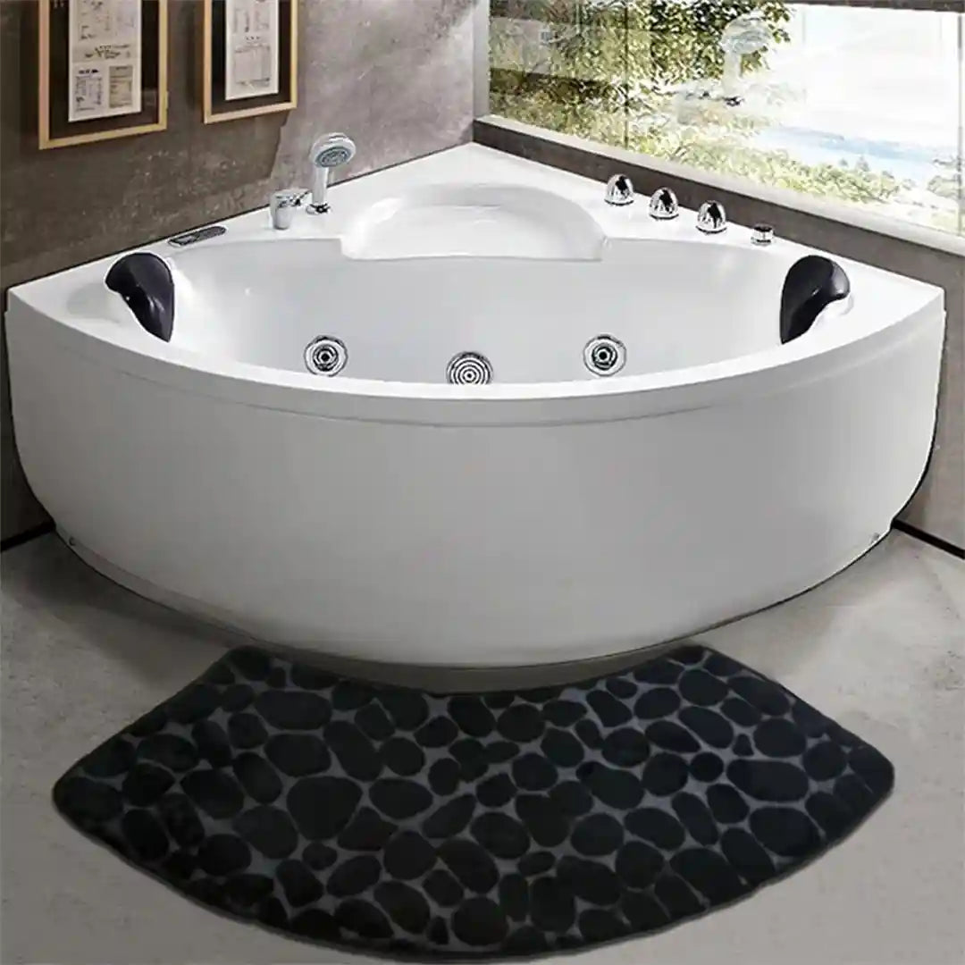 Curved Non Slip Bath Mat - Thickened Shower Room Mat
