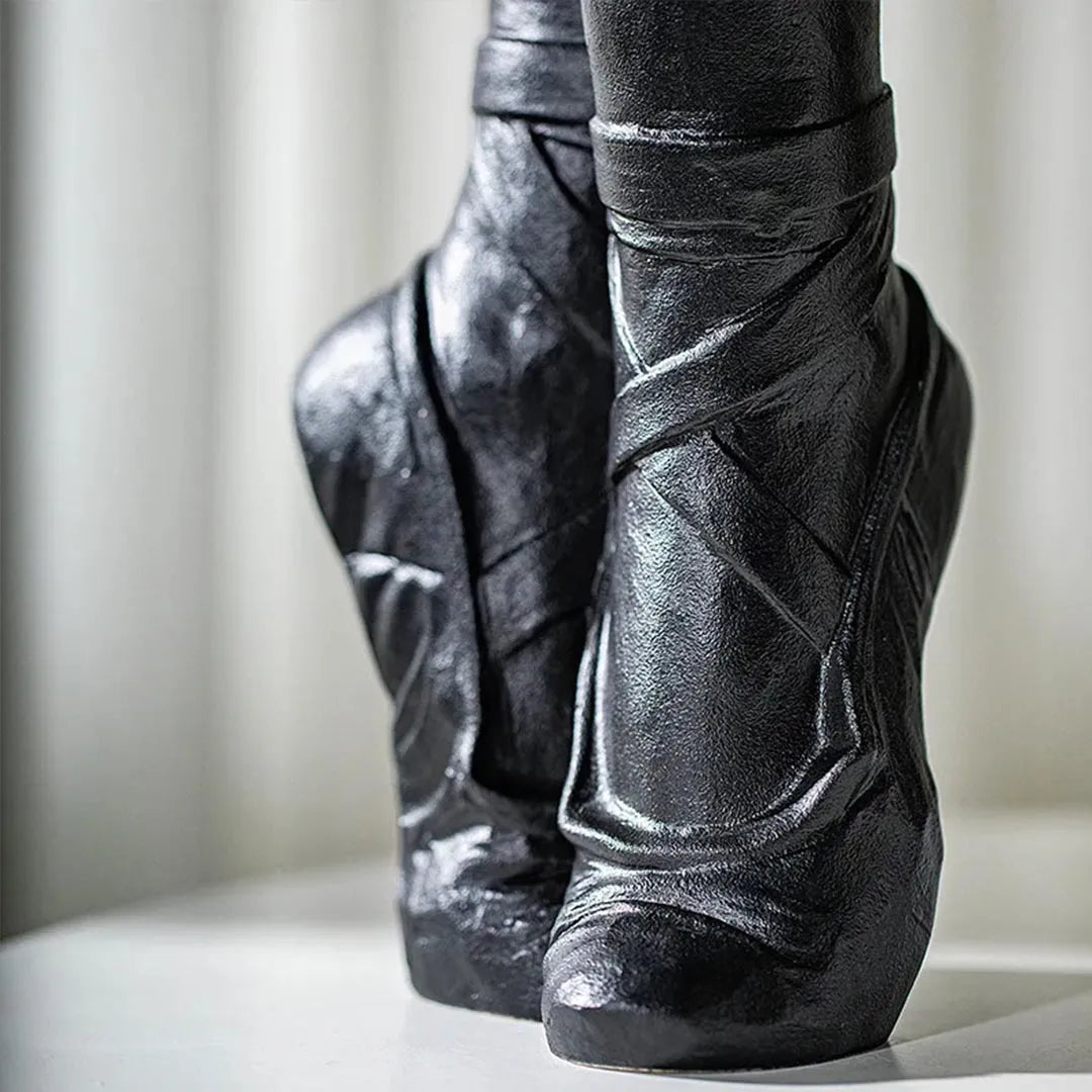 Ceramic Ballet Shoes Vase Sculpture