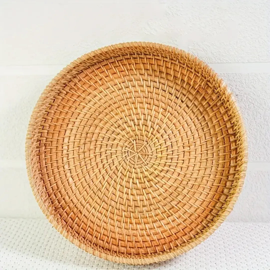 Handmade Vietnam Autumn Vine Tray - Rustic Table Decoration (Set of 3 PCs)