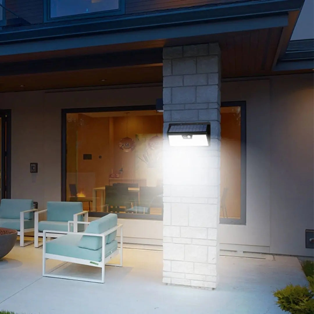 Solarex Motion Sensor Lights - 318 LED Super Bright Outdoor Wall Lights