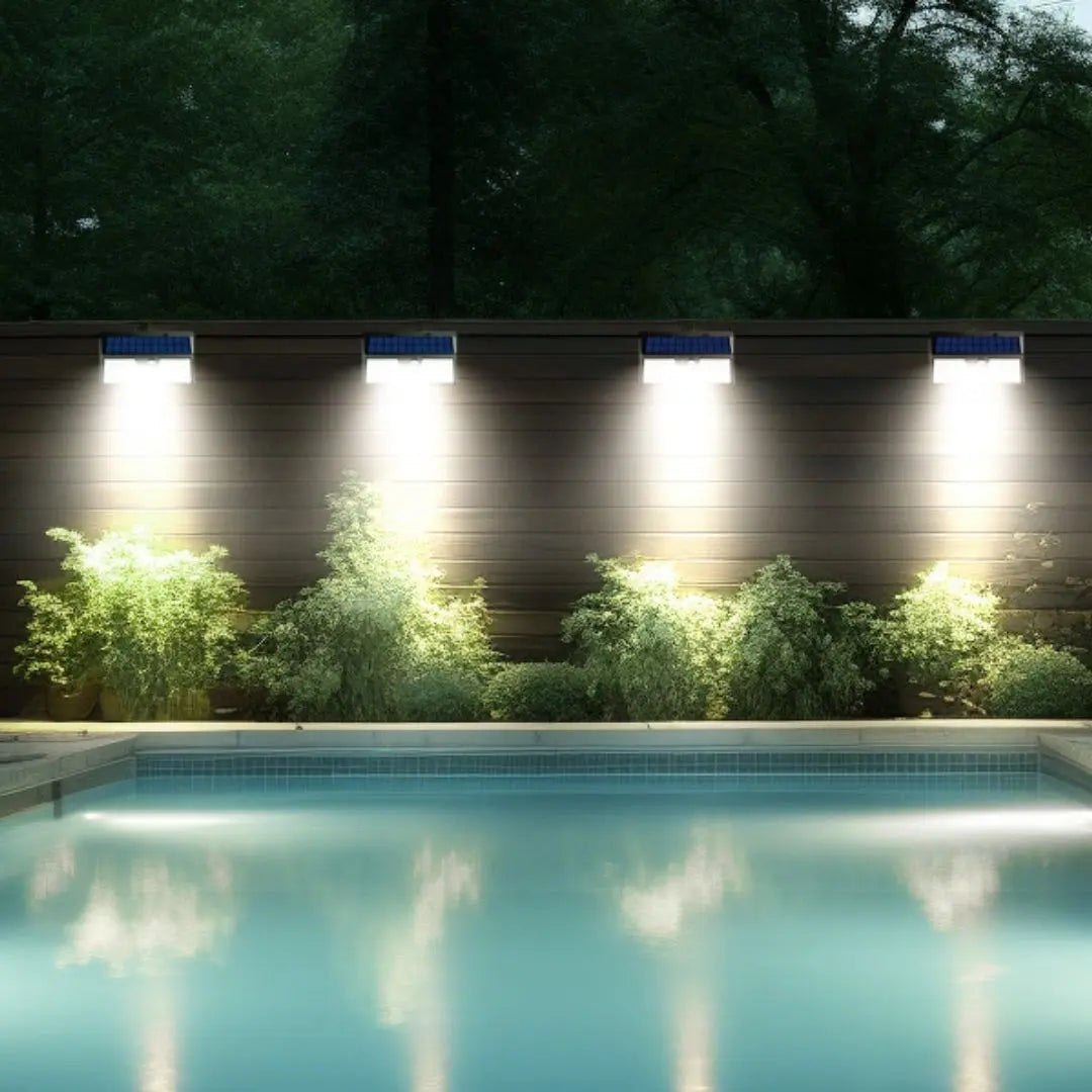 Solarex Motion Sensor Lights - 318 LED Super Bright Outdoor Wall Lights
