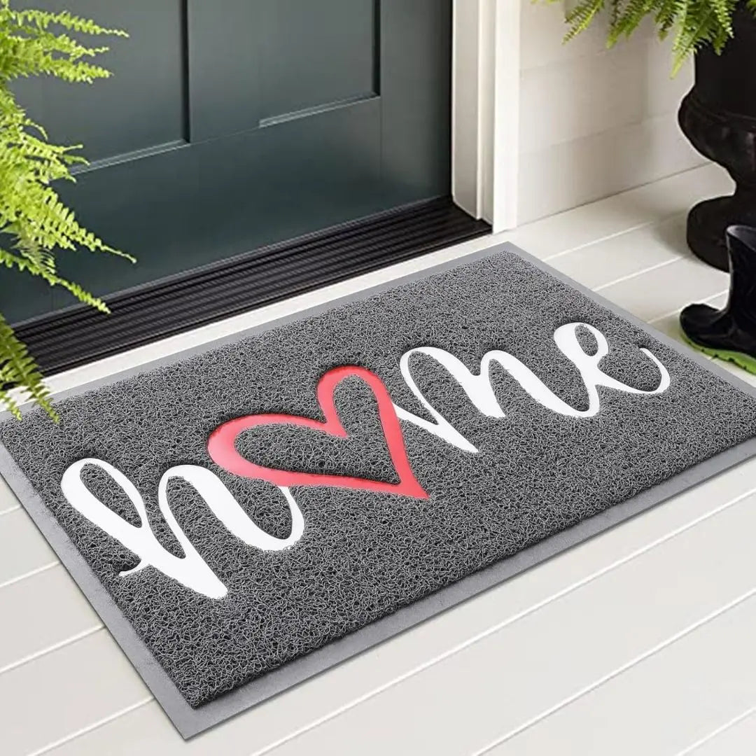Threshold Atelier Script Door Mat - Low-Profile Non-Slip PVC and Rubber Entrance Mat