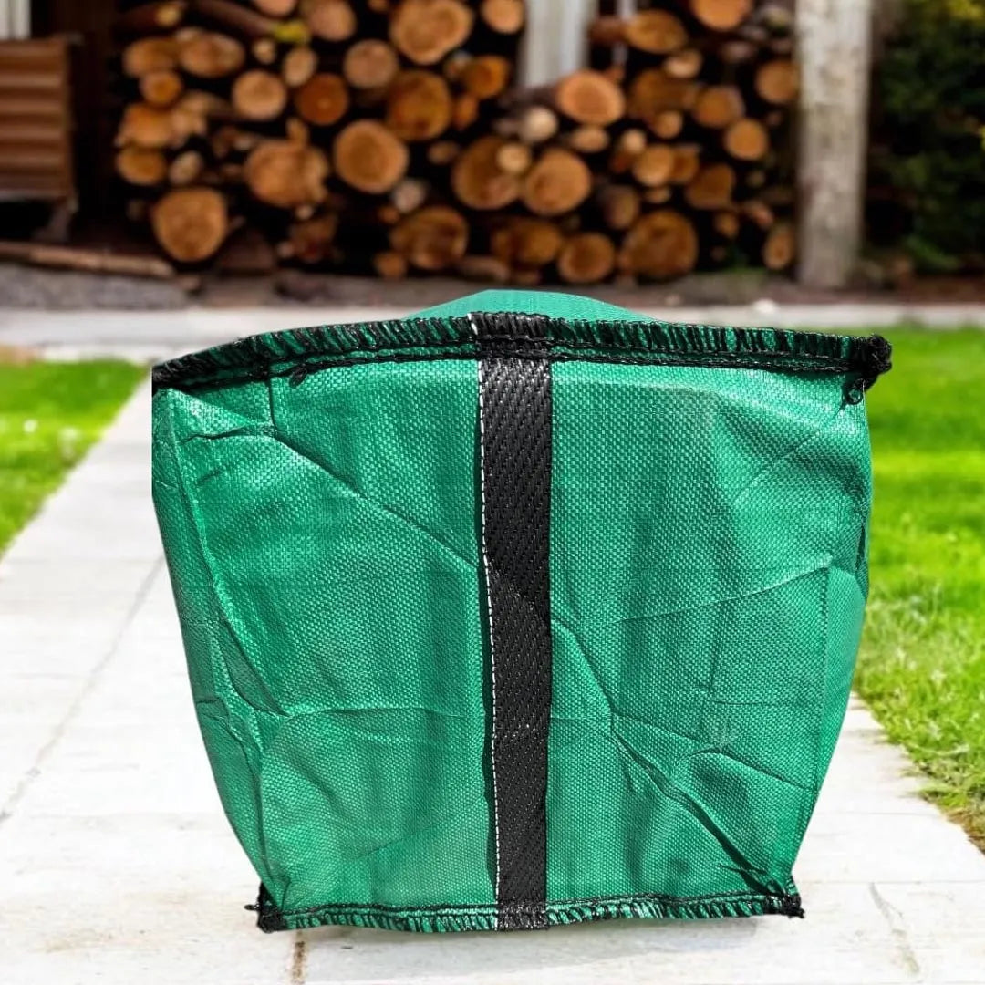 Garden Waste Bags with Handles - 120L Heavy Duty Reusable Woven PP Sacks