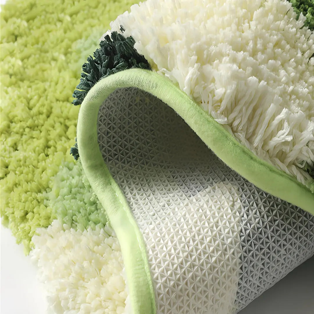 Mossora 3D Irregular Moss Bath Rug - Absorbent Non-Slip Microfiber Bathroom Mat