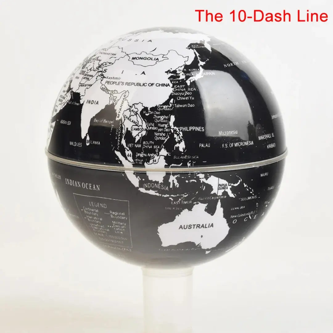 Magnetic Floating Levitation Globe with LED Lights - Antigravity Spinning World Map Lamp