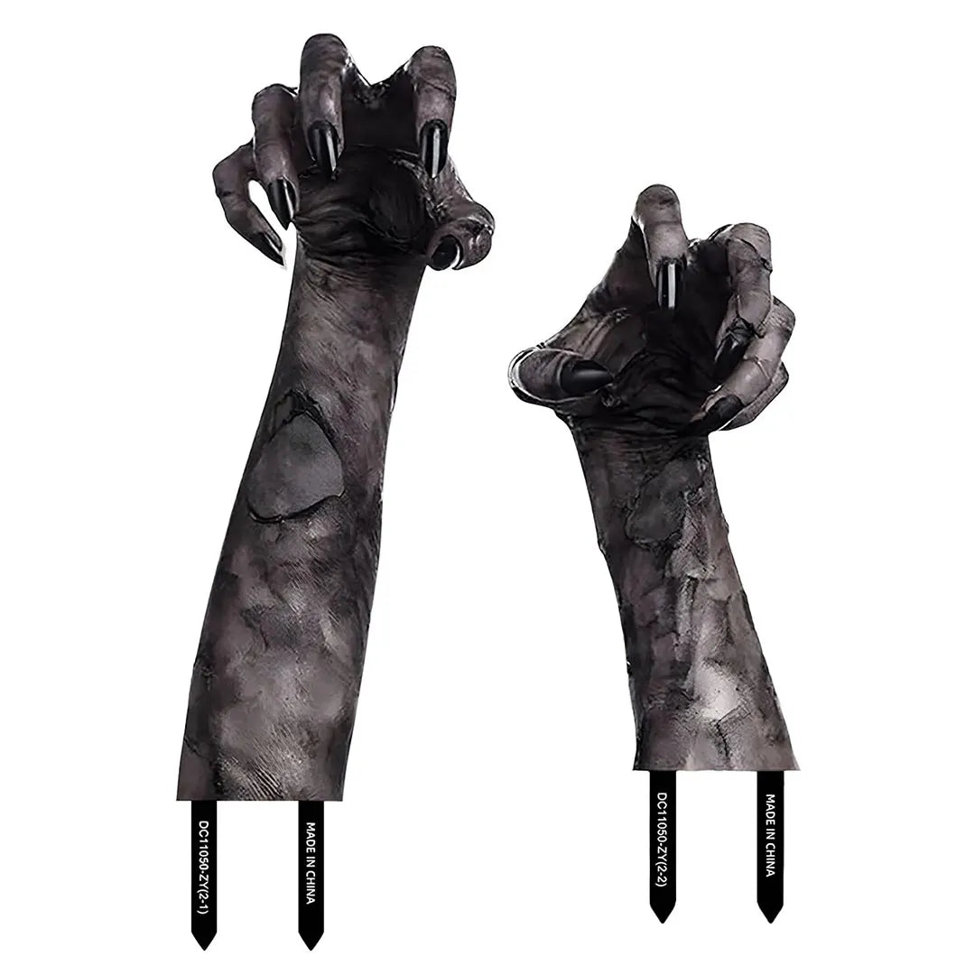 2 Piece of 3D Simulation Halloween Ghost Hand - Spooky Garden & Outdoor Decoration