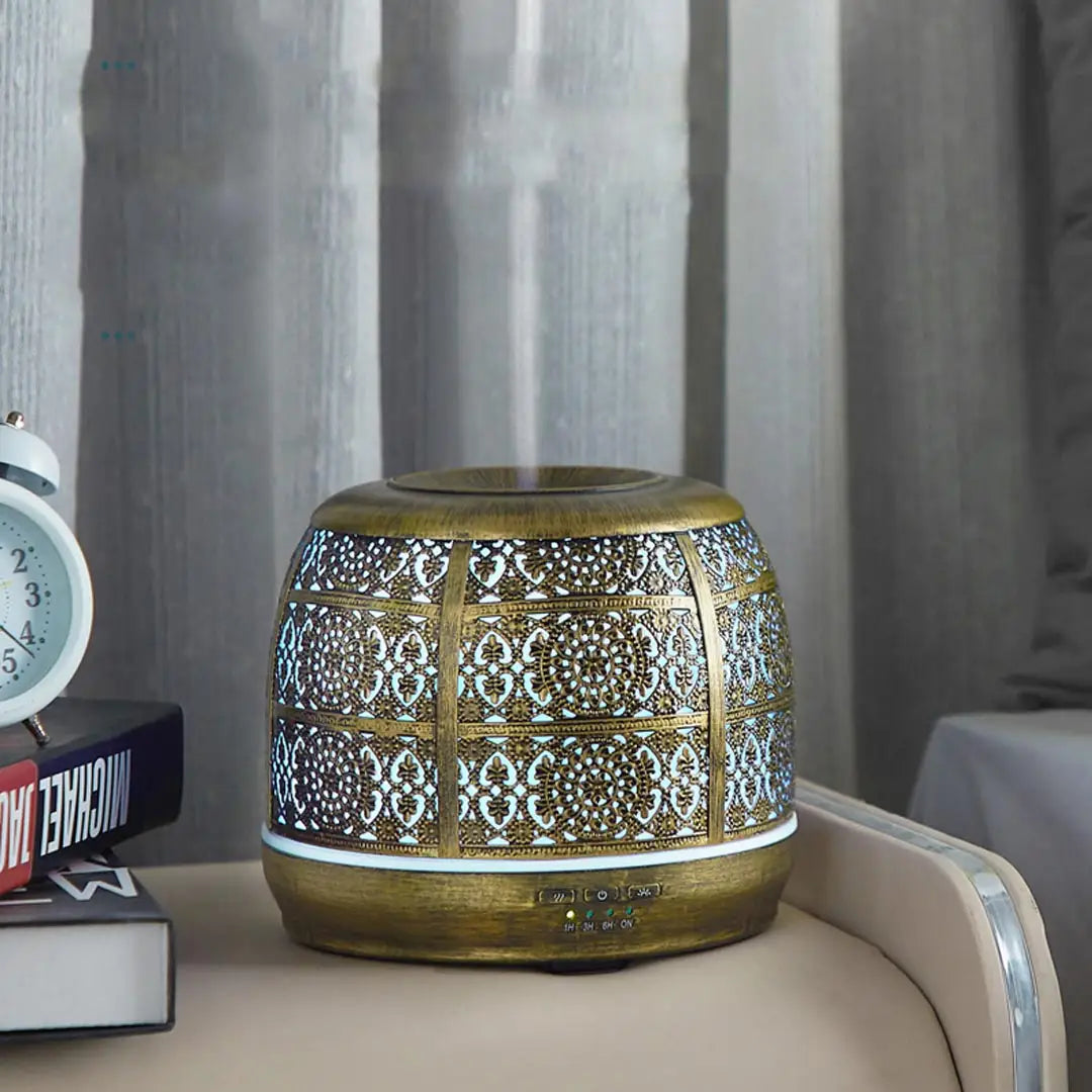 Classic Bronze Style Essential Oil Diffuser - Humidifier with Auto Shut-Off