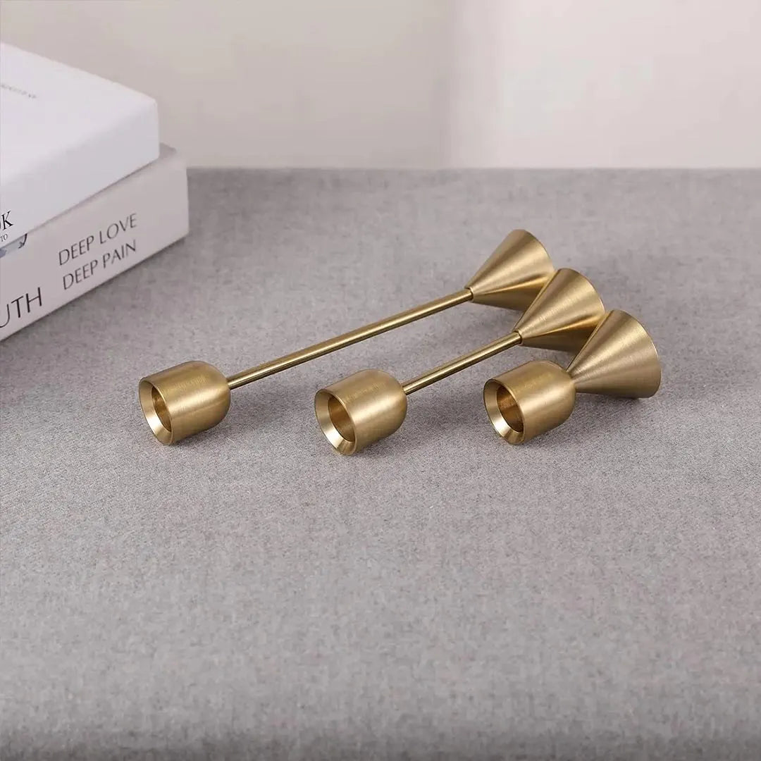Luxury Golden Metal Candle Holders