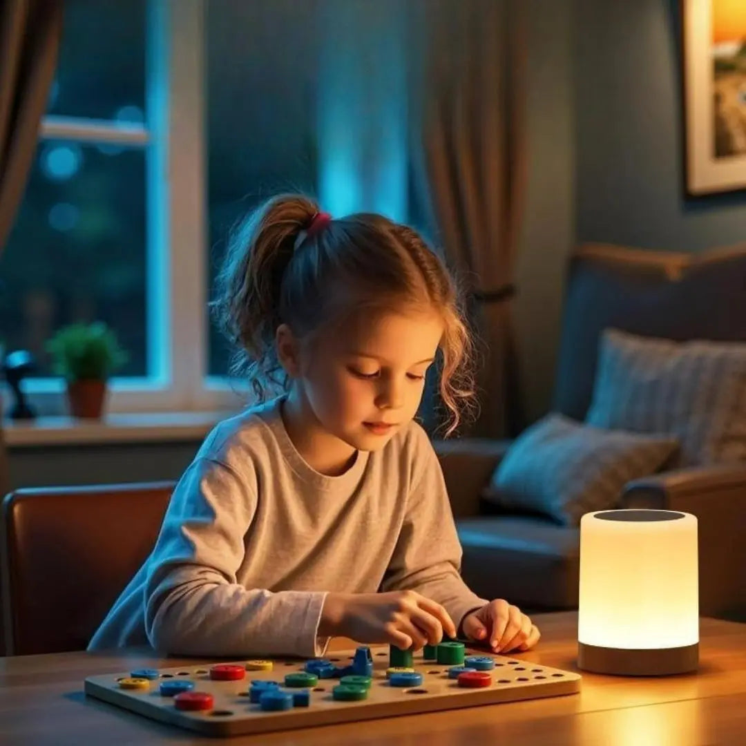 Rechargeable RGB Bedside Lamp – Touch and Remote Control