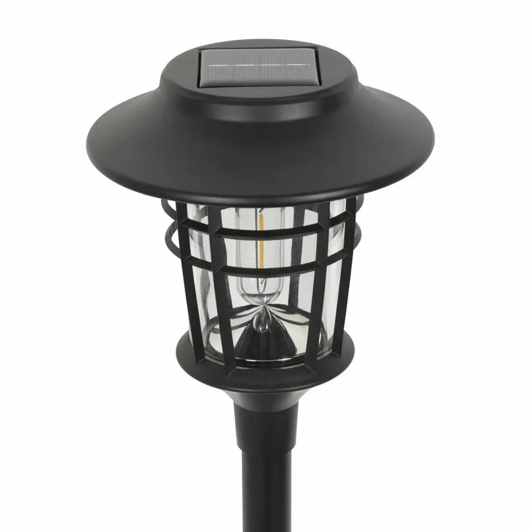 Solar Floor Lamp - Elegant Stainless Steel and Weatherproof