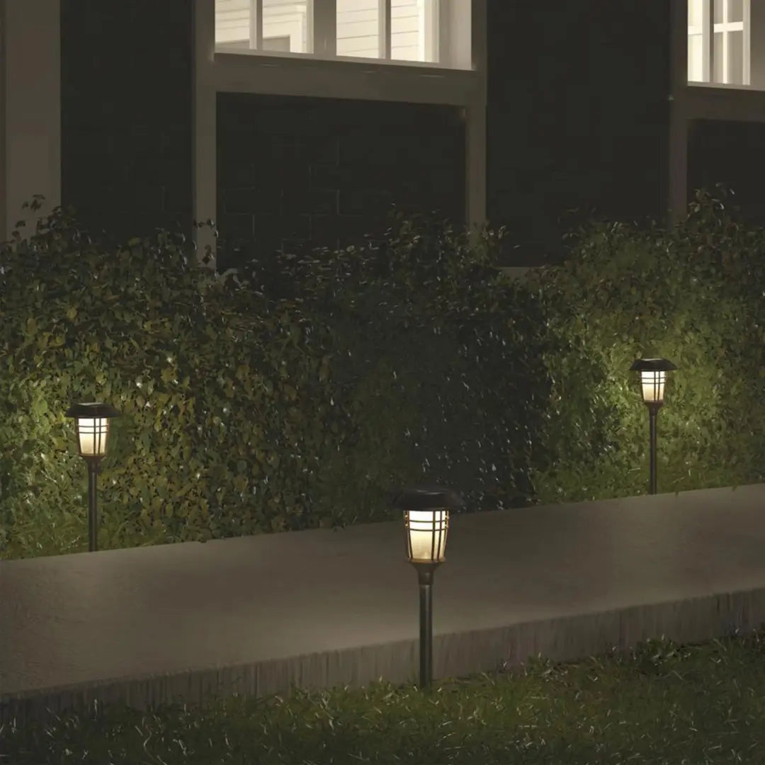 Solar Floor Lamp - Elegant Stainless Steel and Weatherproof