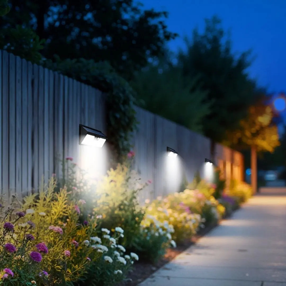 Solarex Motion Sensor Lights - 318 LED Super Bright Outdoor Wall Lights