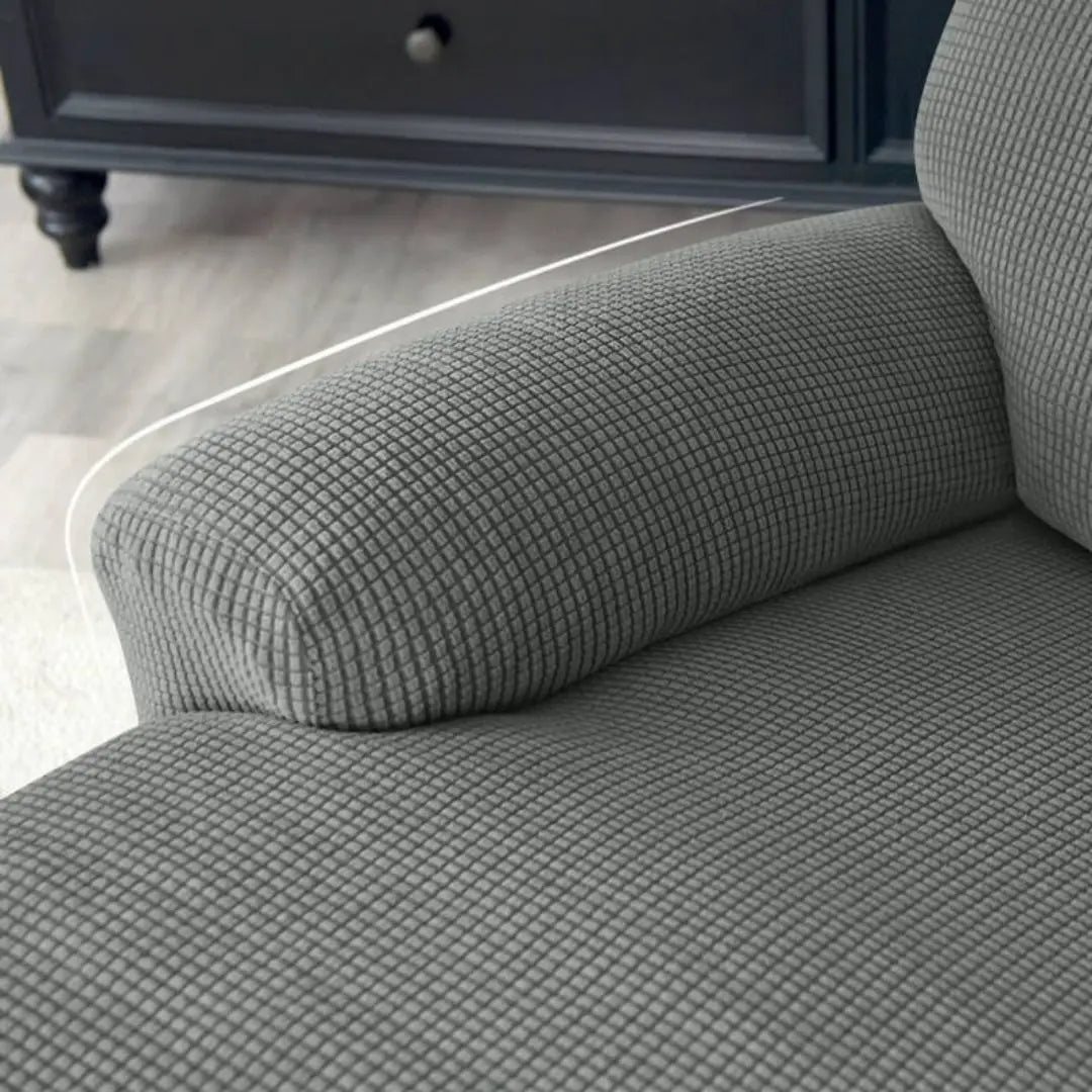 Cabri Knitted Recliner Chair Covers - Stretch Jacquard Slipcovers for 1-4 Seater Recliners