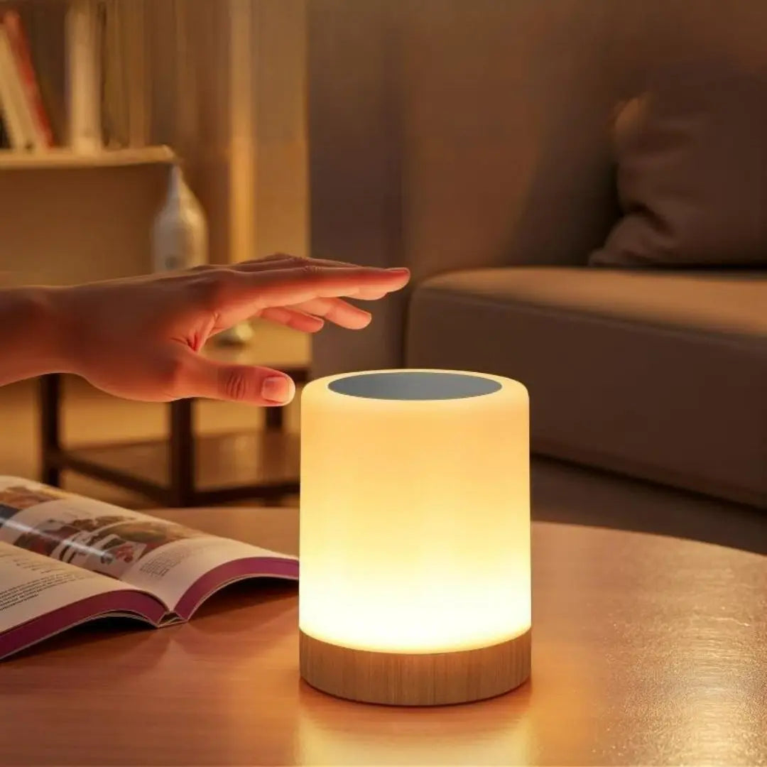 Rechargeable RGB Bedside Lamp – Touch and Remote Control