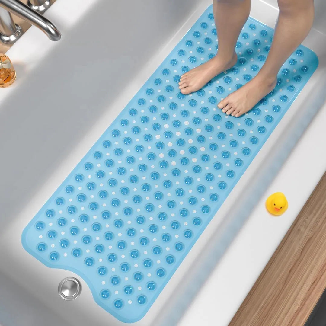Non-Slip Bath Mat for Tub - Extra Long Anti-Mould Bathroom Mat