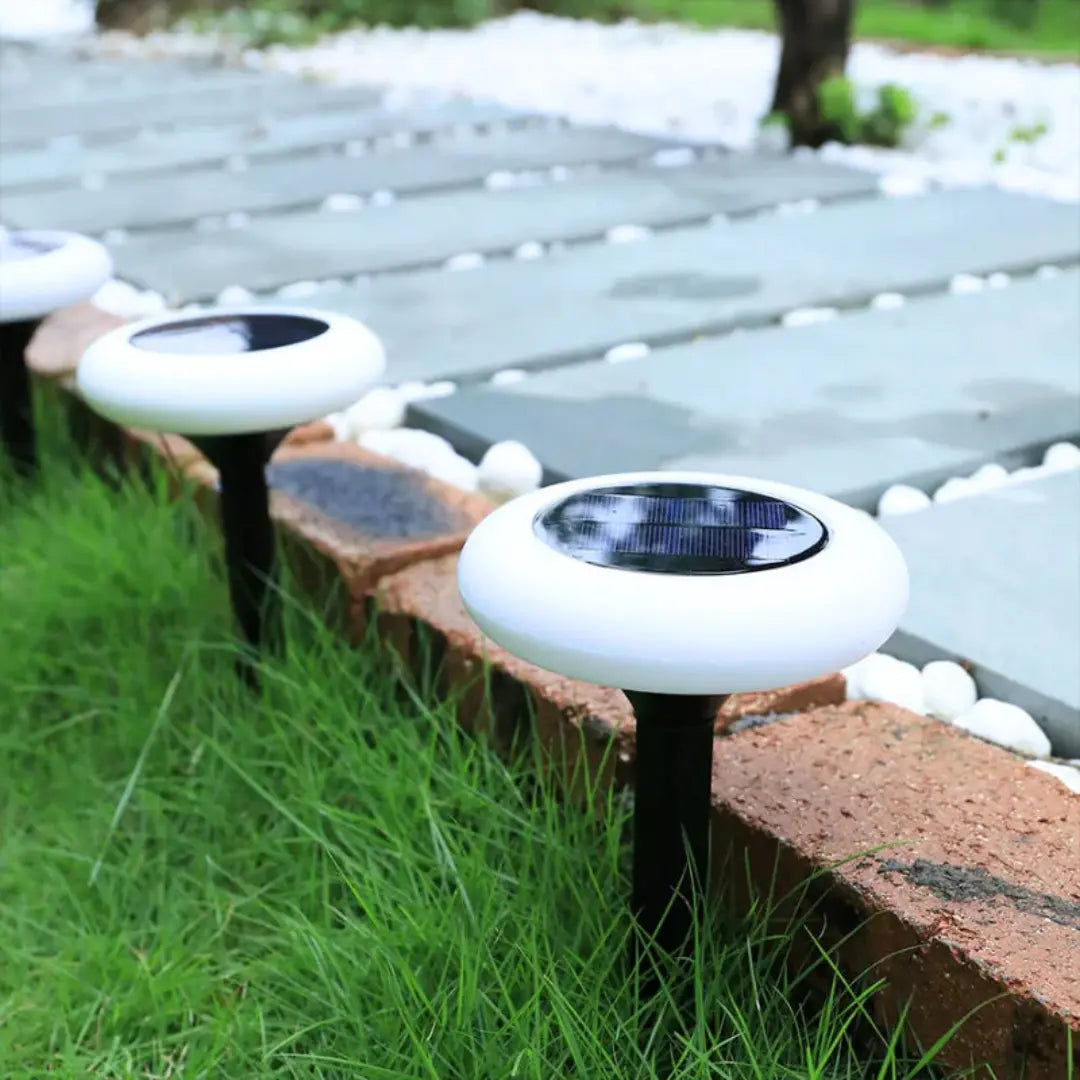 Ground Recessed Solar Lights - Weatherproof Outdoor Pathway and Driveway Lighting