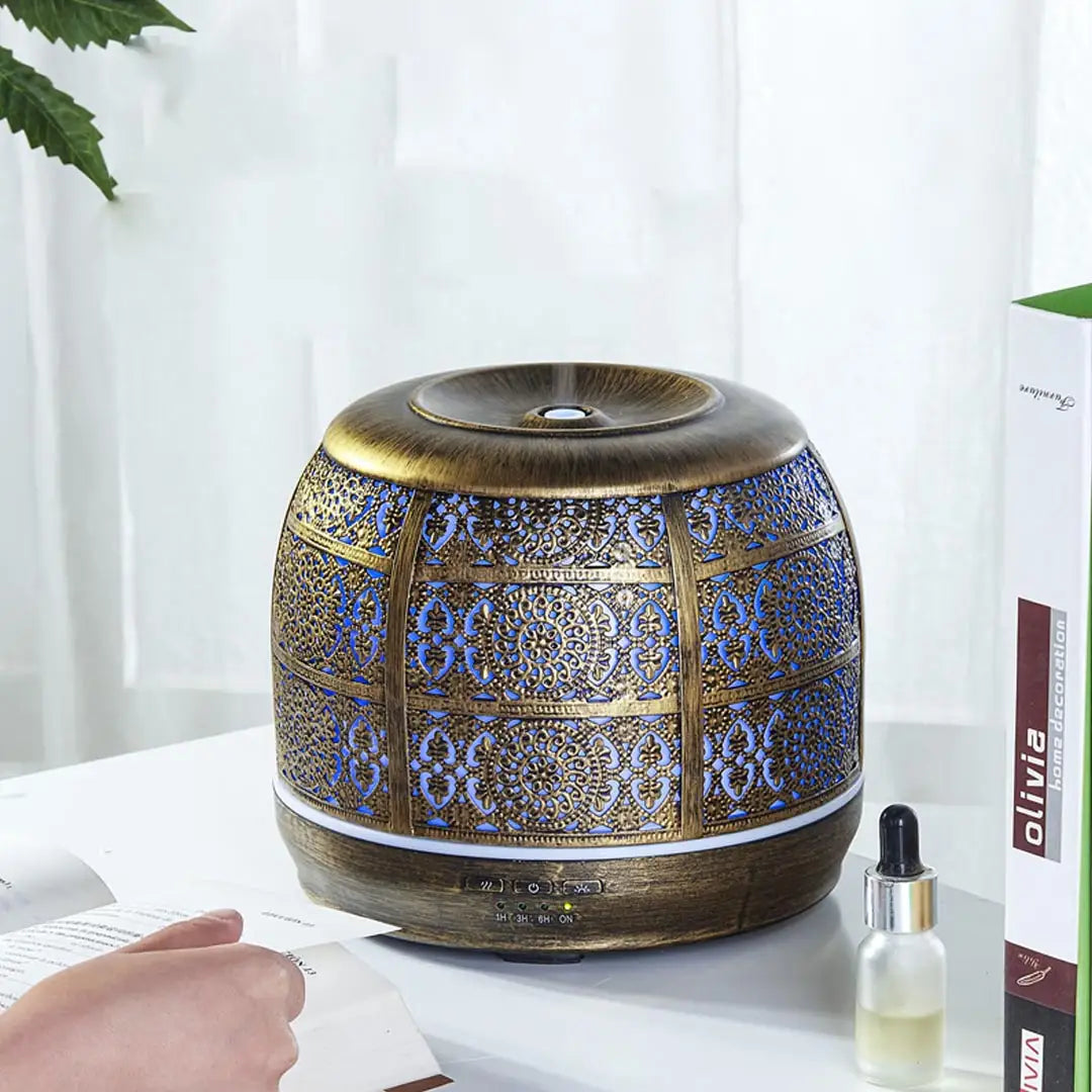 Classic Bronze Style Essential Oil Diffuser - Humidifier with Auto Shut-Off
