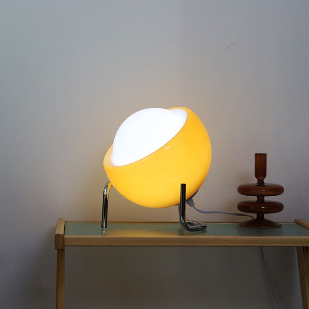 Bauhaus Medieval Indoor Table Lamp - Retro-Modern LED Accent Light for Stylish Interiors