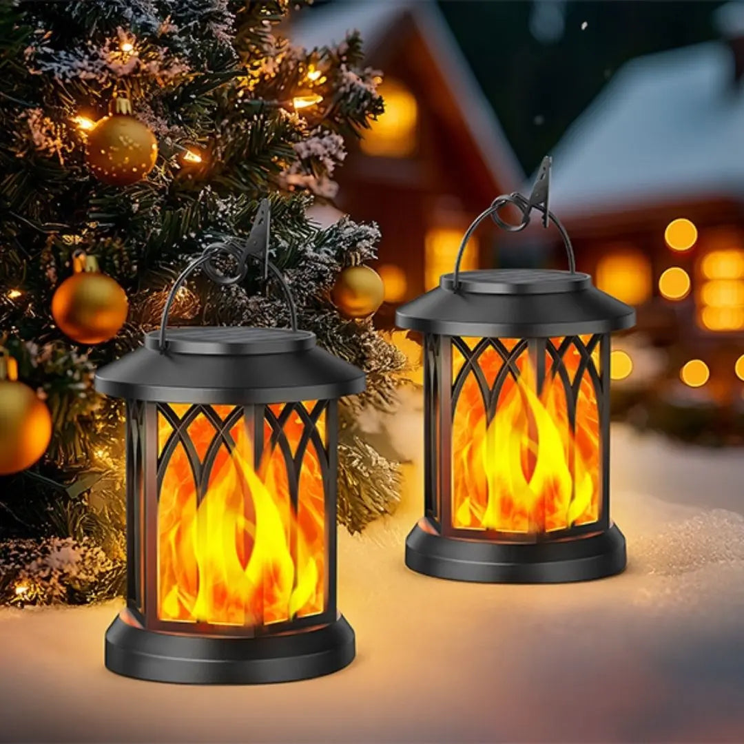 Oriva Solar Fence Lights - Outdoor Waterproof Decorative Wall Lamps