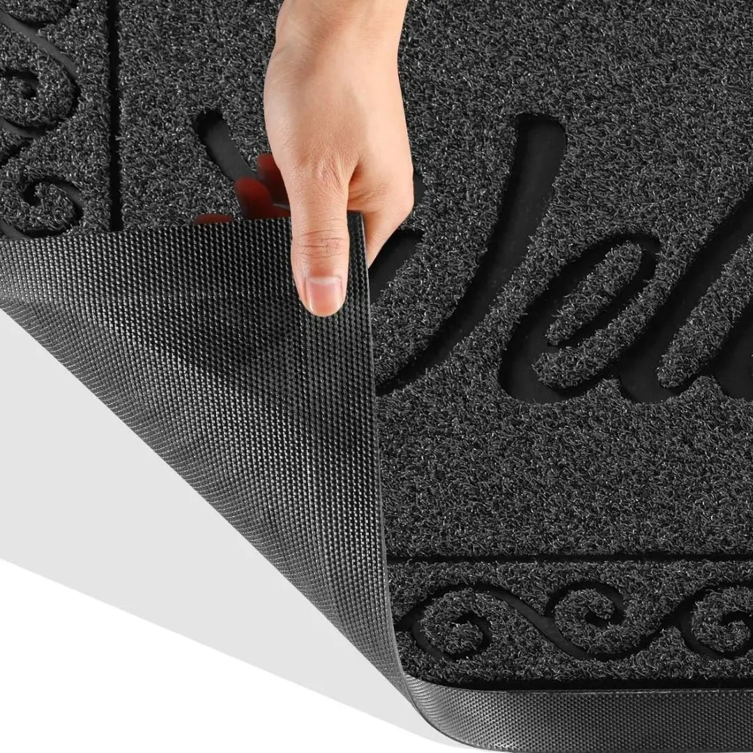YimobraGuard Heavy-Duty Braided Door Mat - Waterproof Non-Slip Entrance Rug for Indoor and Outdoor Use