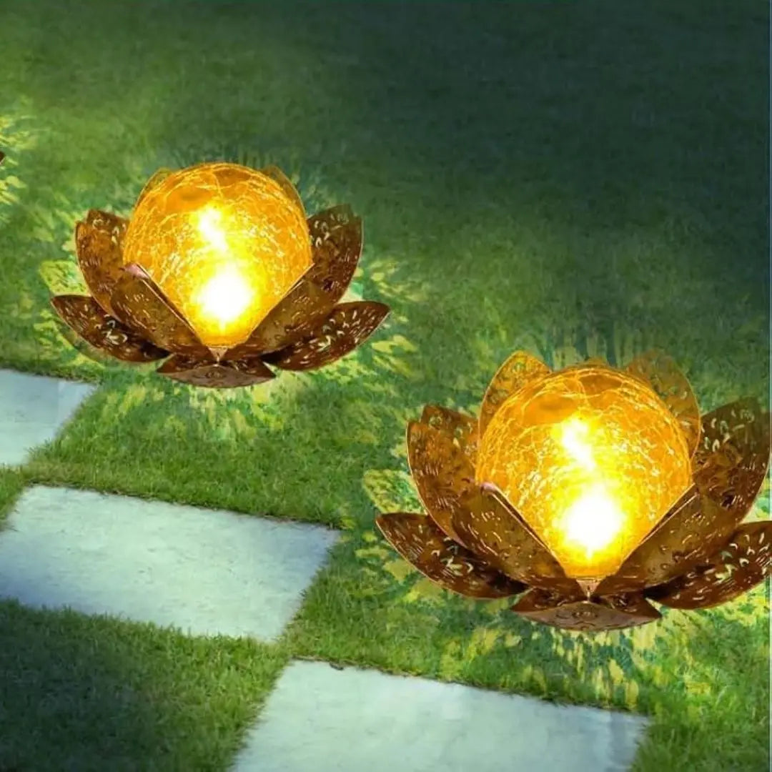 Liora Solar Lotus Garden Lights - Decorative Waterproof Outdoor Ornaments