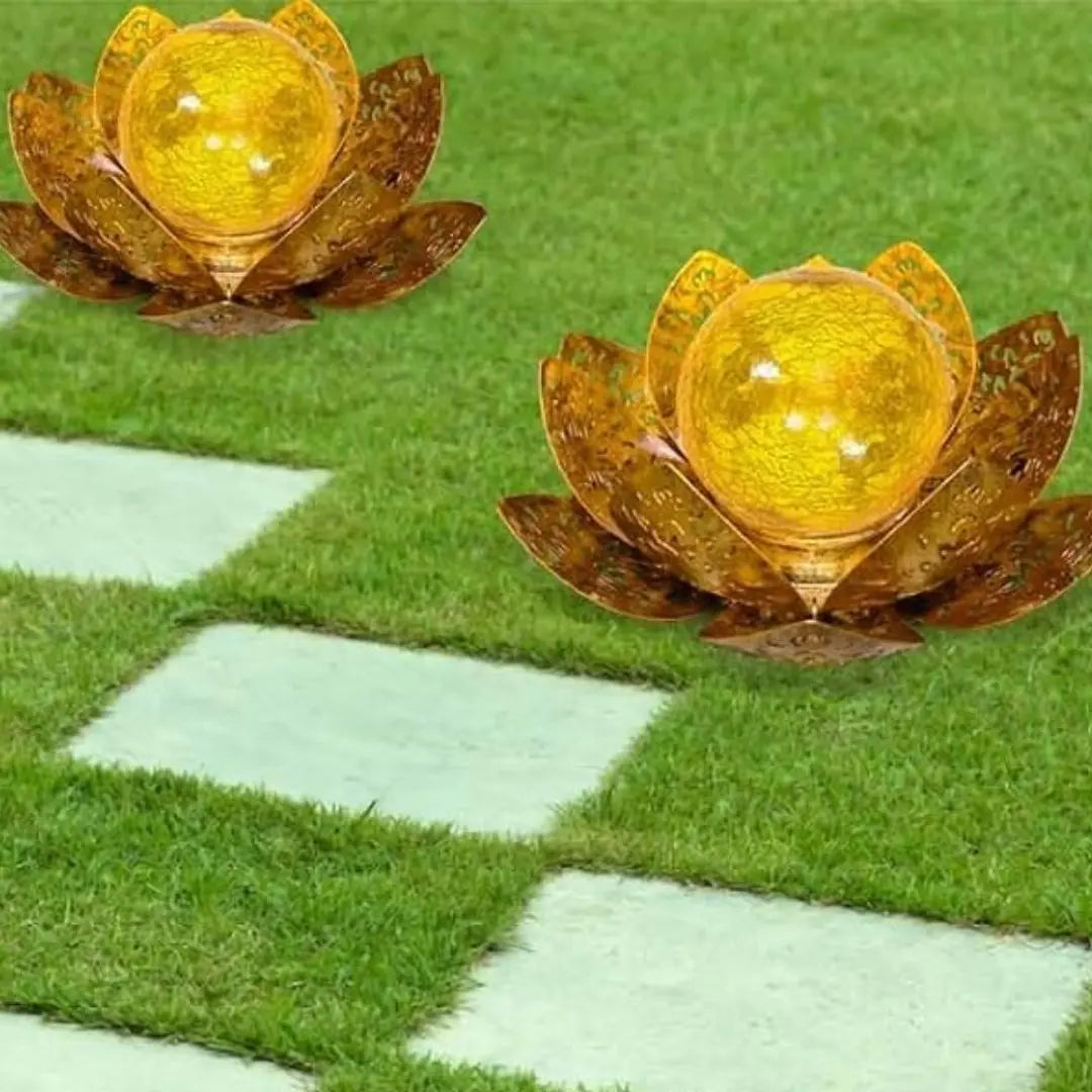 Liora Solar Lotus Garden Lights - Decorative Waterproof Outdoor Ornaments