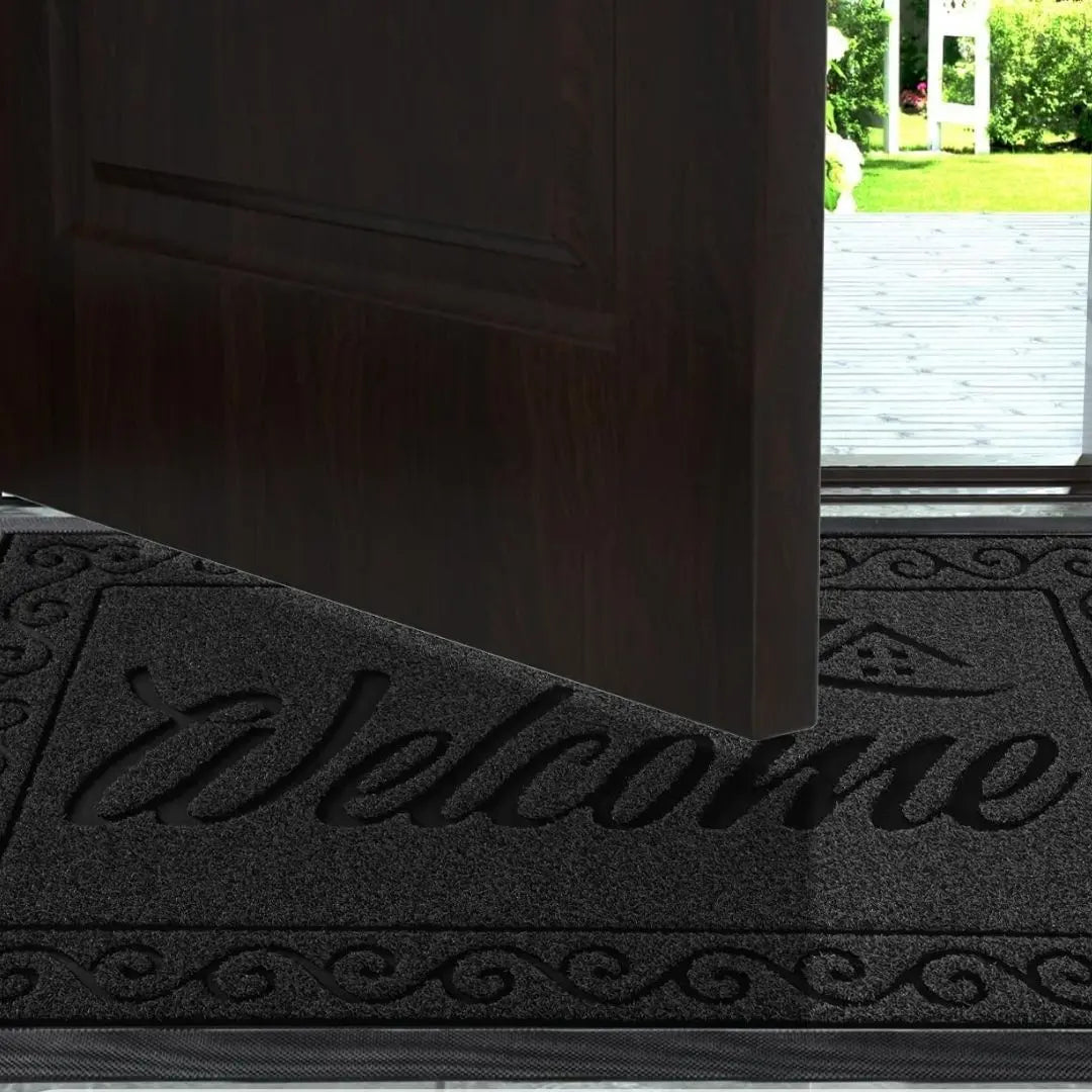 YimobraGuard Heavy-Duty Braided Door Mat - Waterproof Non-Slip Entrance Rug for Indoor and Outdoor Use
