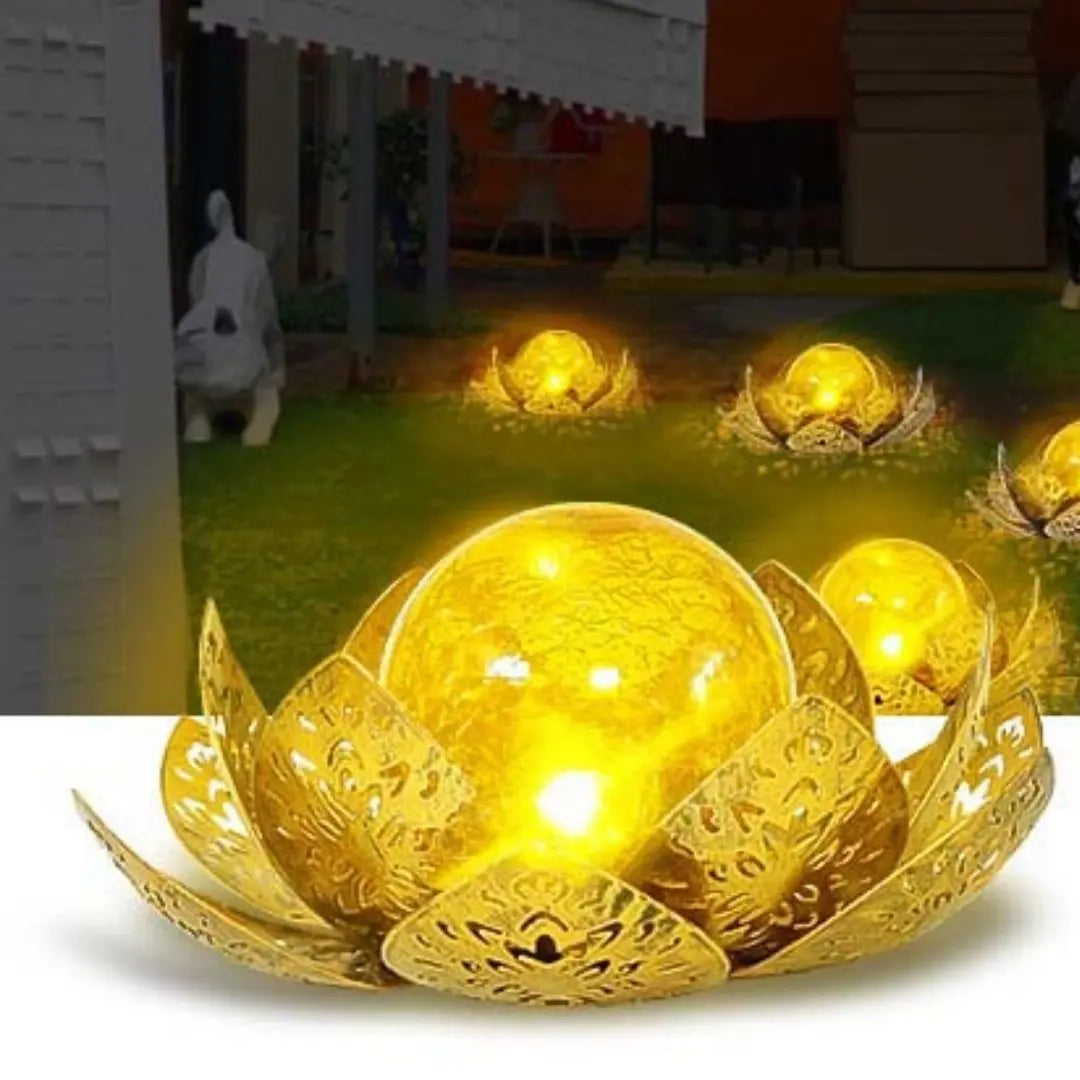 Liora Solar Lotus Garden Lights - Decorative Waterproof Outdoor Ornaments