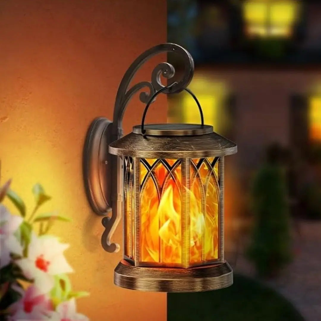 Oriva Solar Fence Lights - Outdoor Waterproof Decorative Wall Lamps
