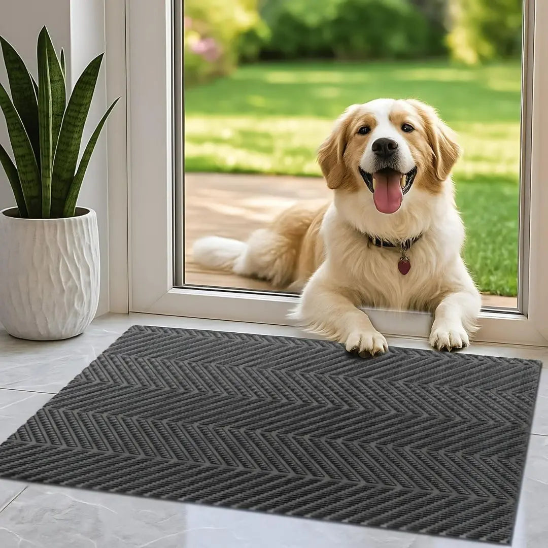 CompolicyTweed Slip-Resistant Door Mat - Edge-Free Indoor and Outdoor Mat