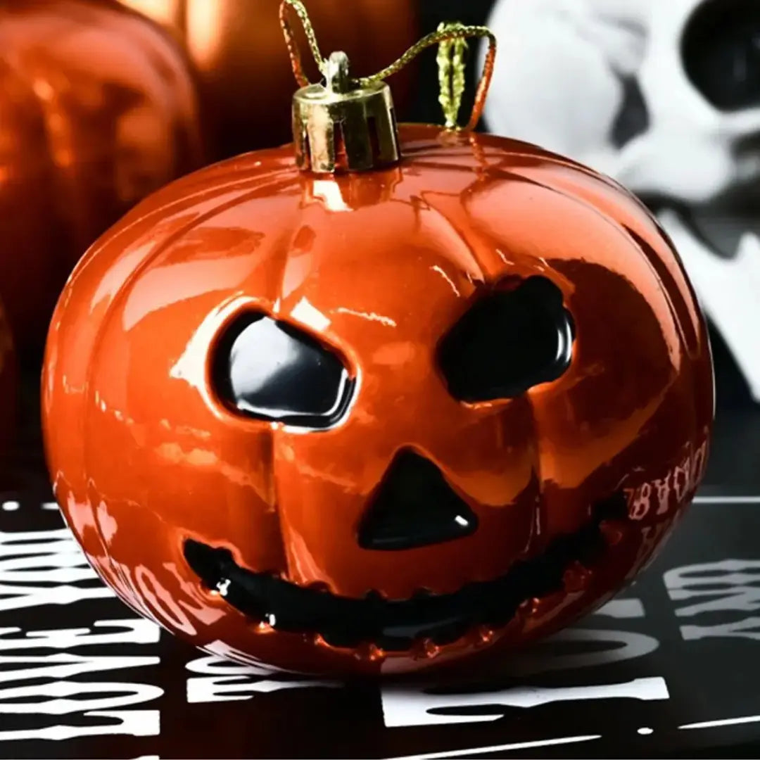 3 PCs Vintage Halloween Pumpkin Hanging Balls