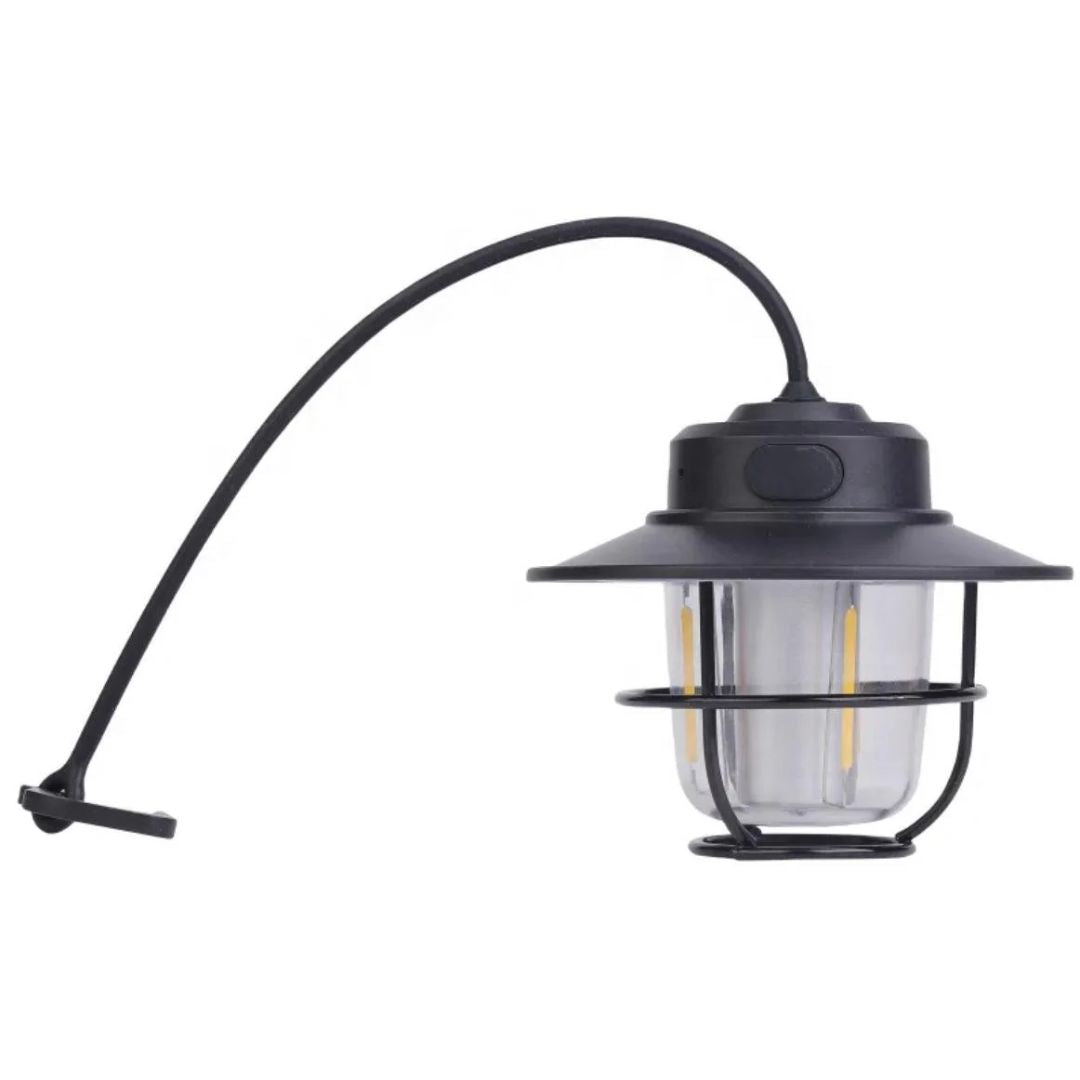 Retro Camping Lamp - Vintage LED Lantern for Outdoors