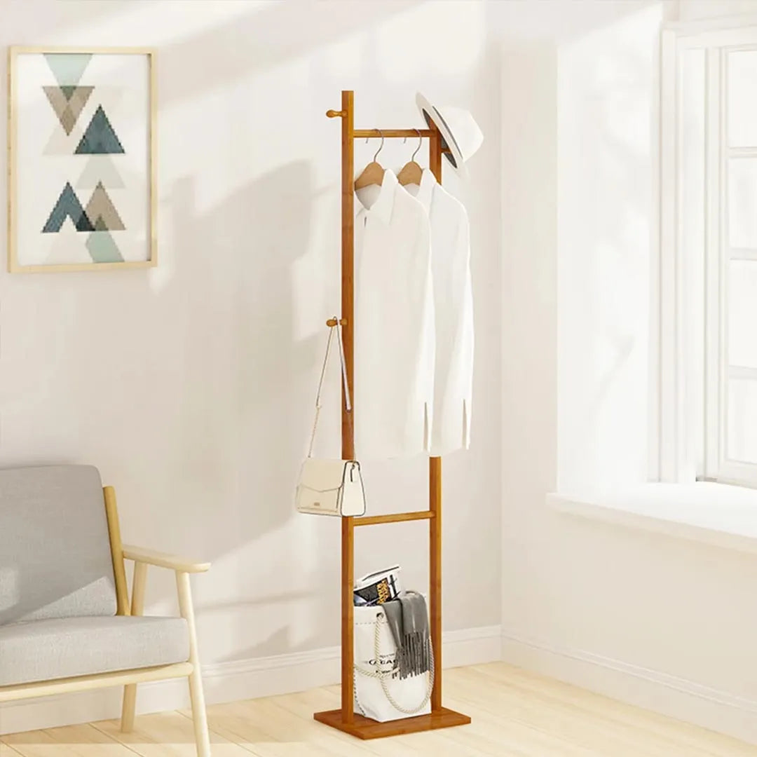 Wooden Simple Independent Coat Rack