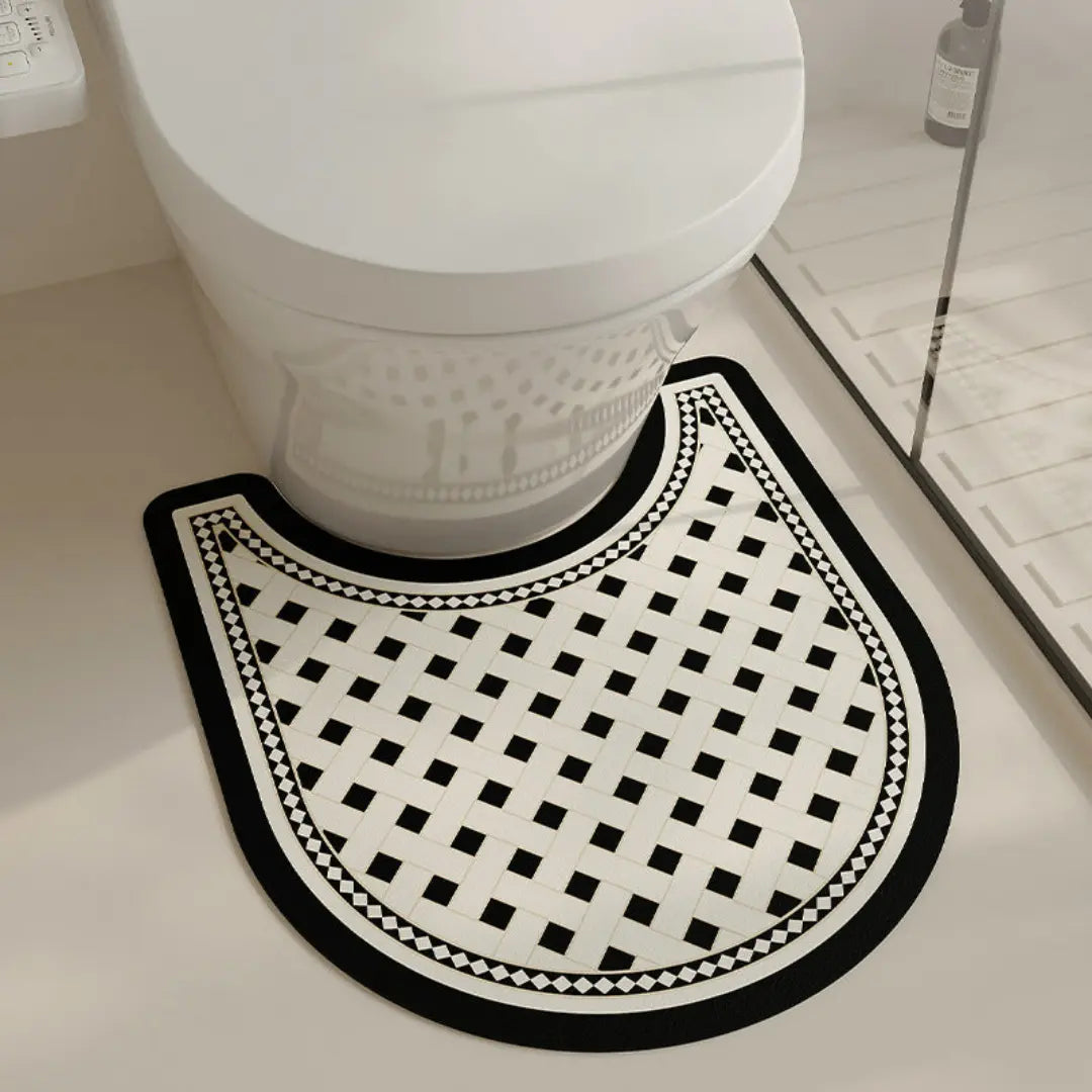 Alvienne 3-Piece Absorbent Diatom Mud Bathroom Mat Set - Quick-Dry Non-Slip Floor Mats