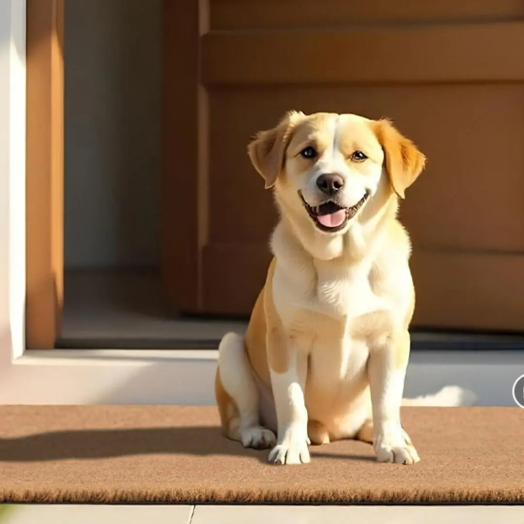 CoirGuard Heavy-Duty Entrance Mat - Non-Slip Coir and Rubber Backed Mat for Indoor and Outdoor Use