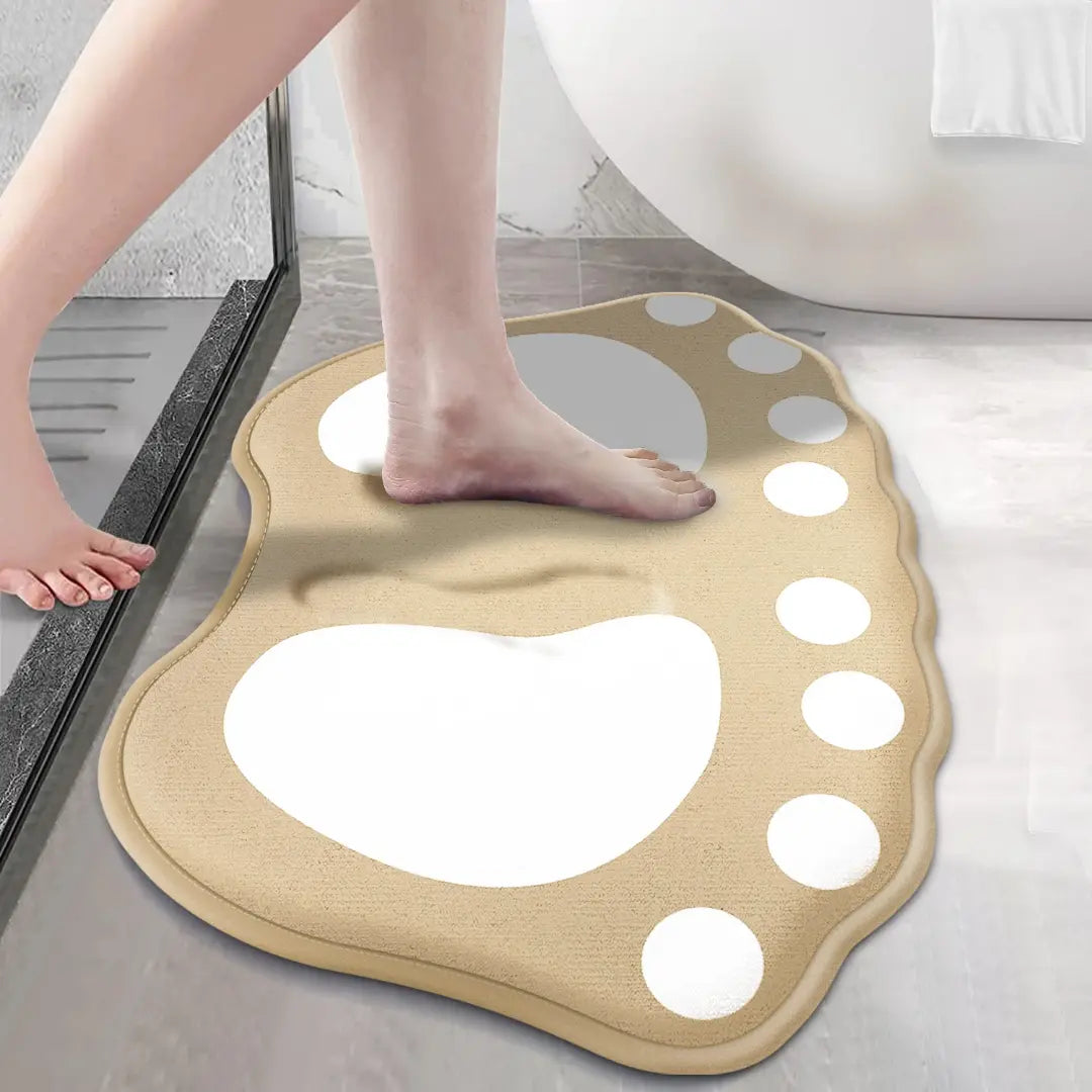 Claw Pattern Anti-Slip Bathroom Mat - Soft, Absorbent & Stylish