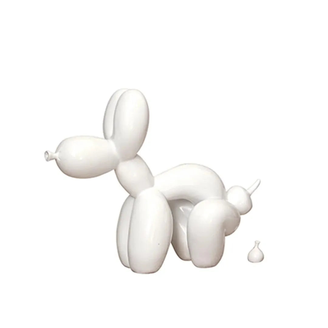 Balloon Pooping Dog Sculpture