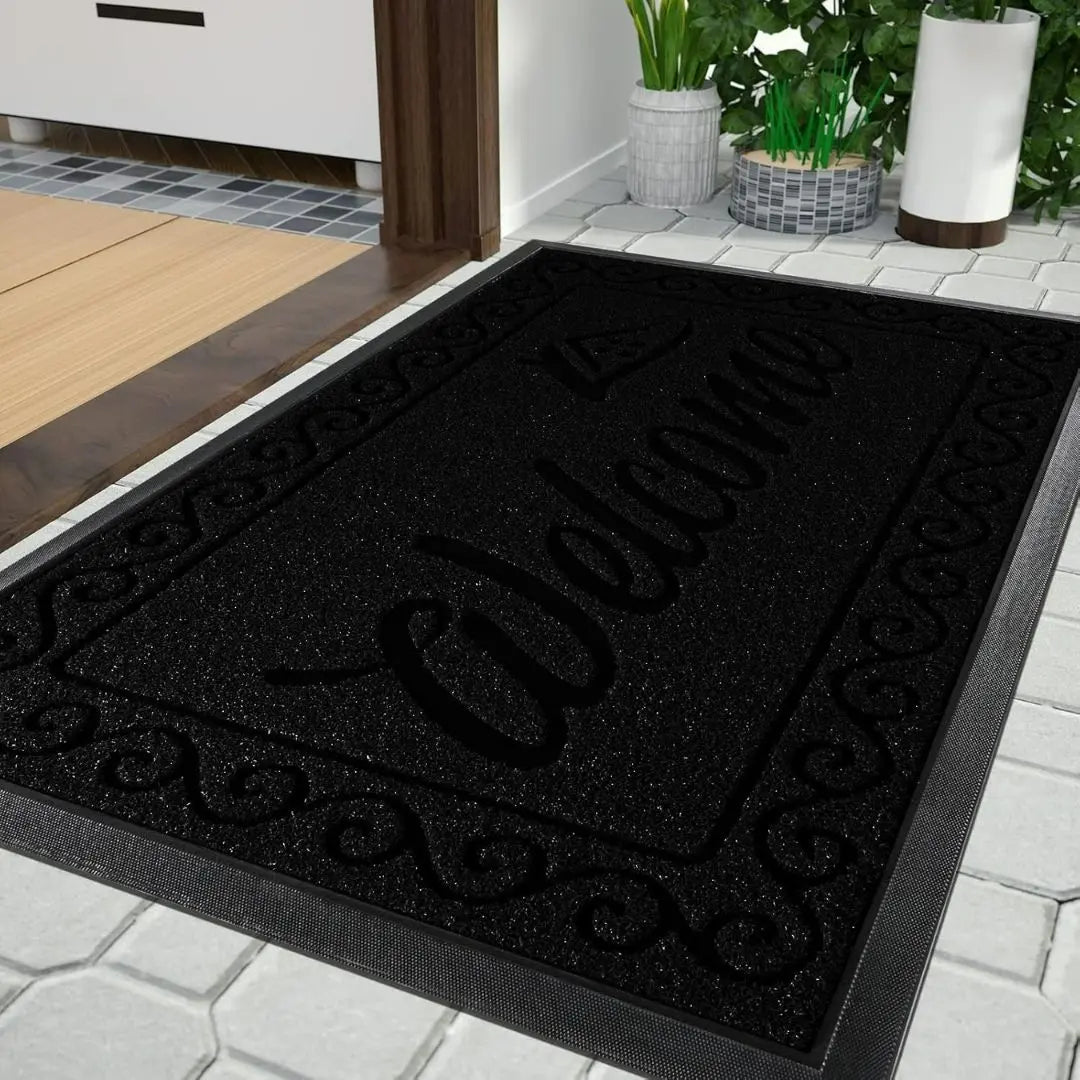 YimobraGuard Heavy-Duty Braided Door Mat - Waterproof Non-Slip Entrance Rug for Indoor and Outdoor Use