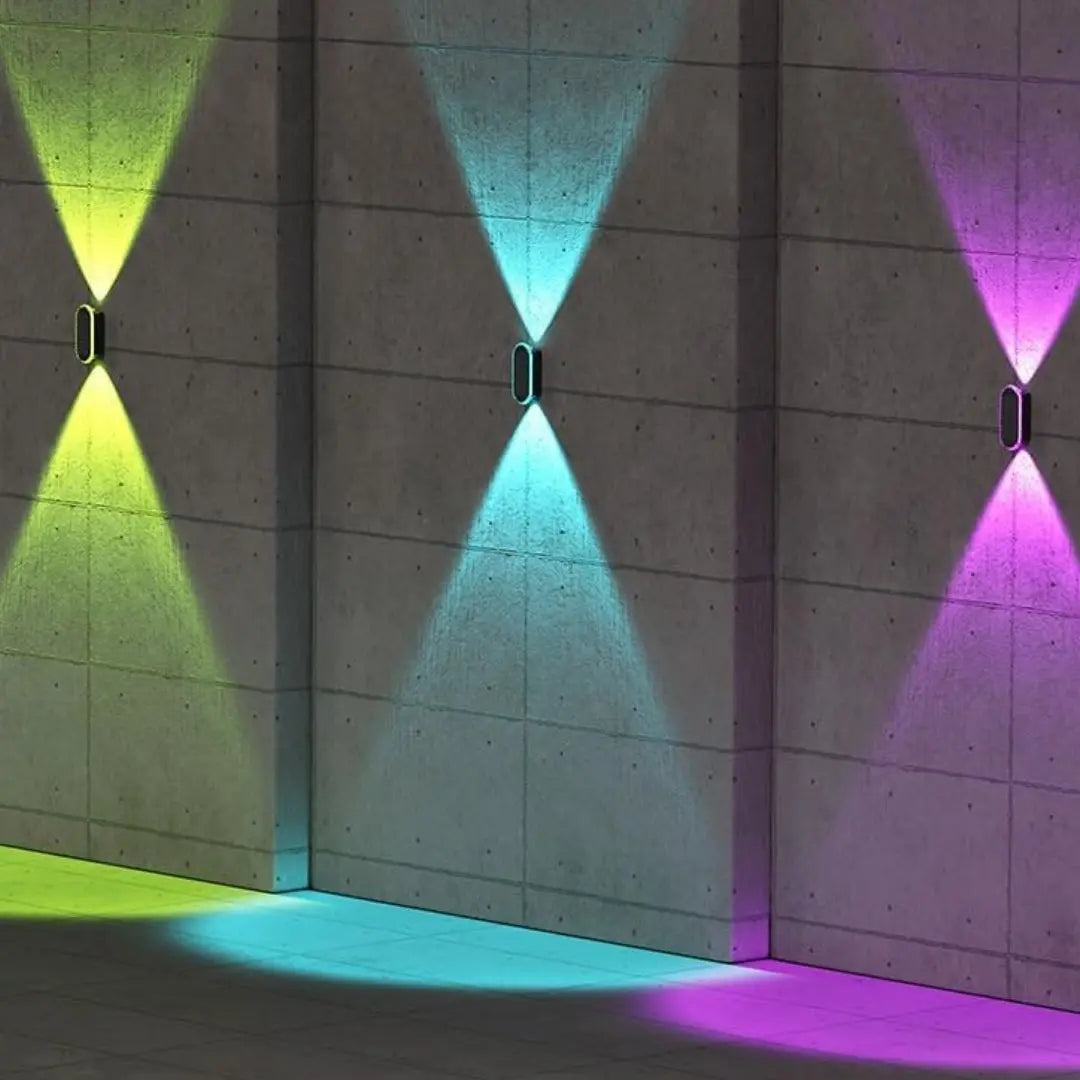 Lasay Solar Fence Lights Outdoor - Waterproof 3-Mode LED Wall Lights