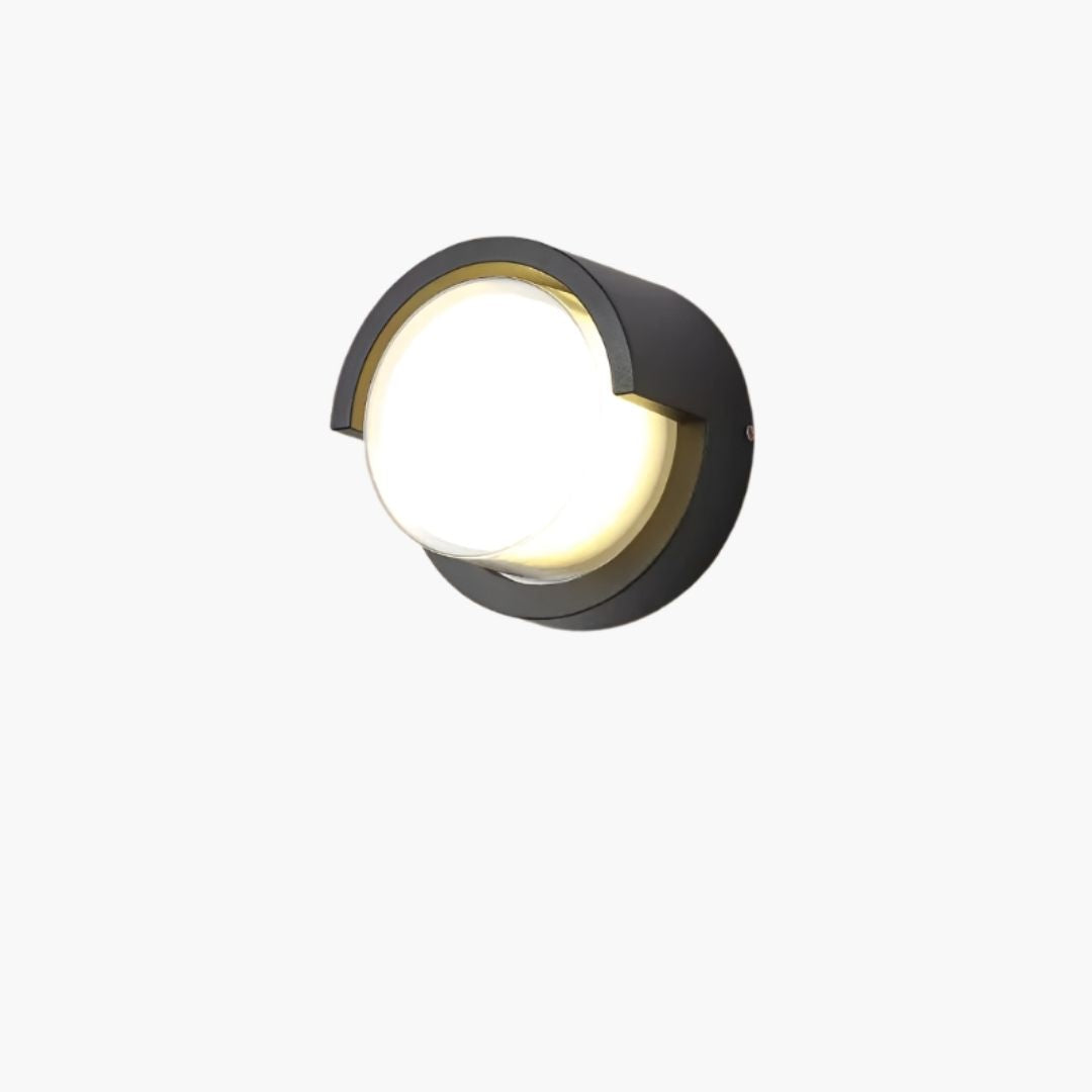 Lucy Outdoor Wall Lamp - Motion Sensor LED Light with Modern Geometric Design