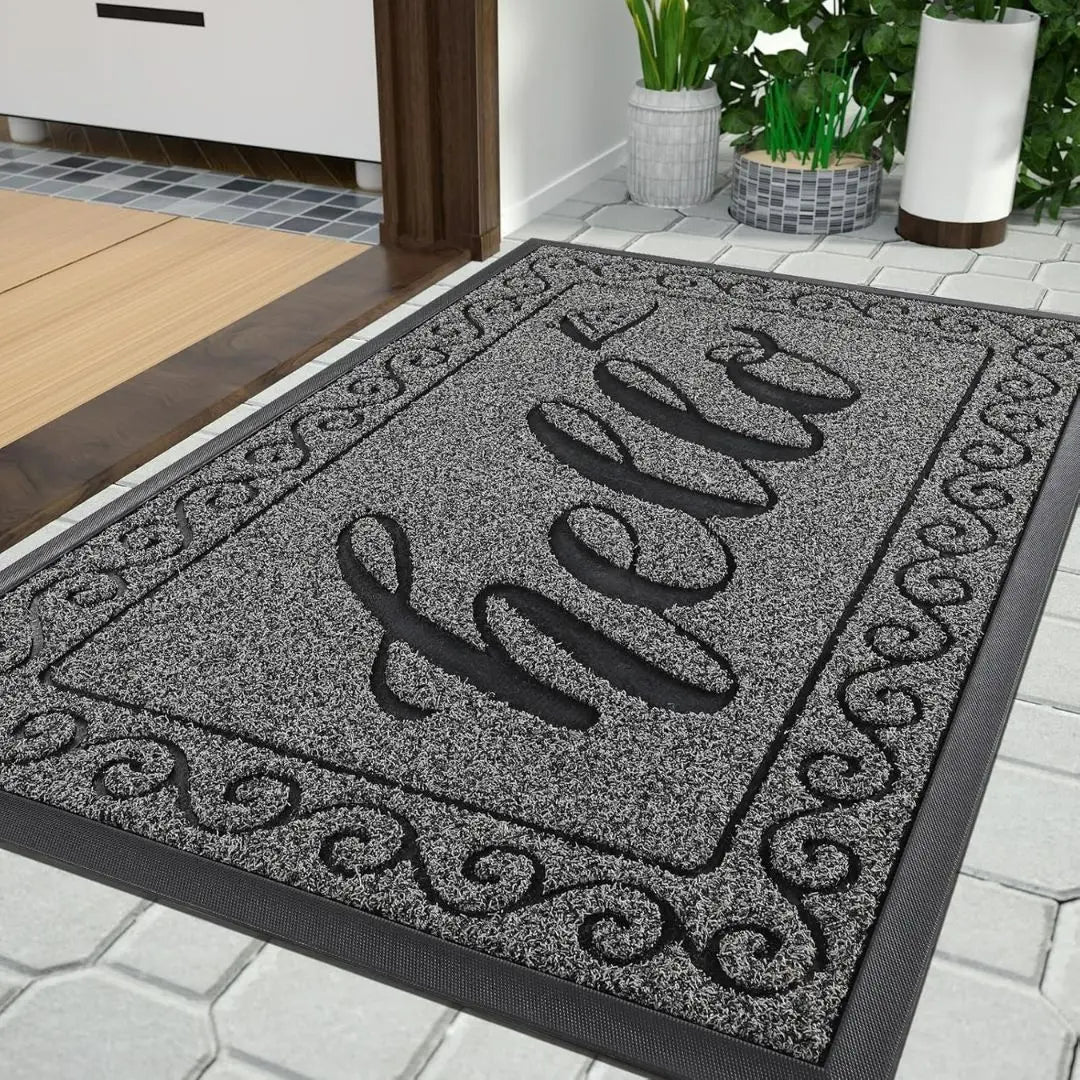 YimobraGuard Heavy-Duty Braided Door Mat - Waterproof Non-Slip Entrance Rug for Indoor and Outdoor Use