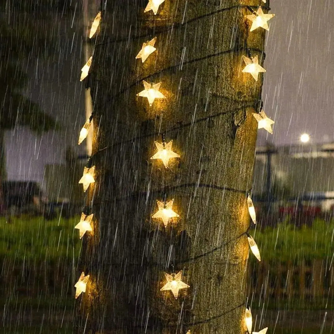 Liora Solar Star Fairy Lights - Outdoor String Lights with 8 Modes